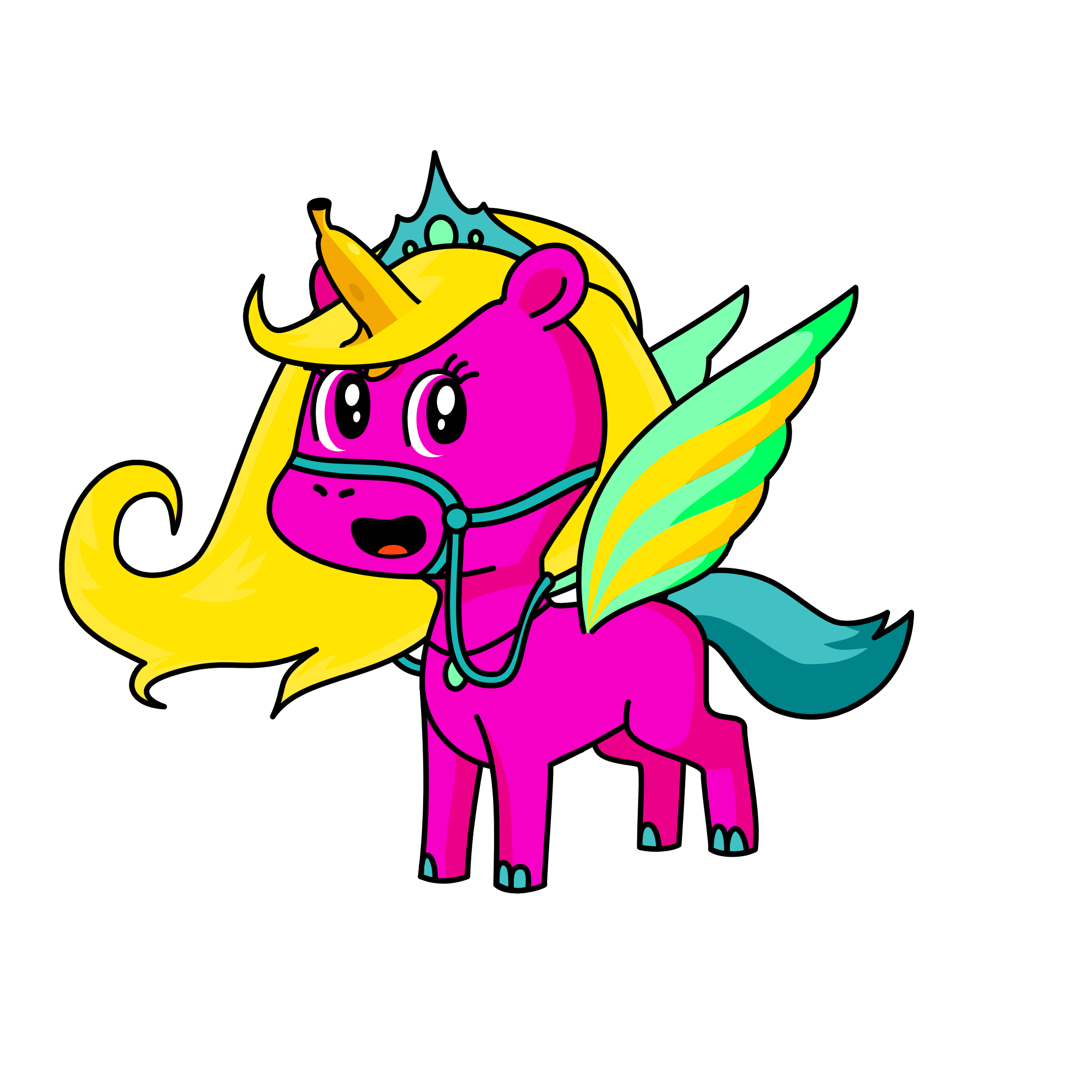 Banana spit, the unicorn