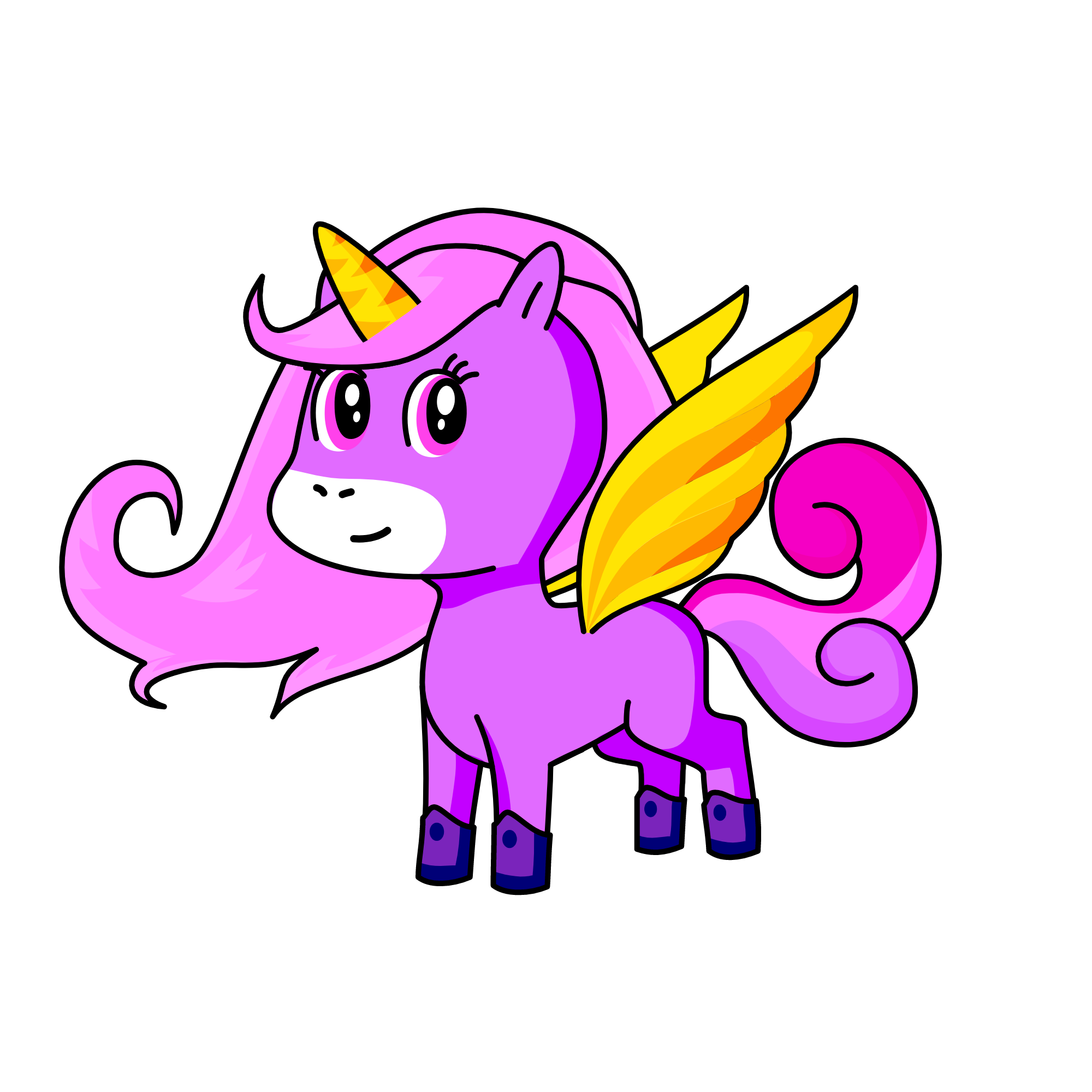 Glow Star, the unicorn