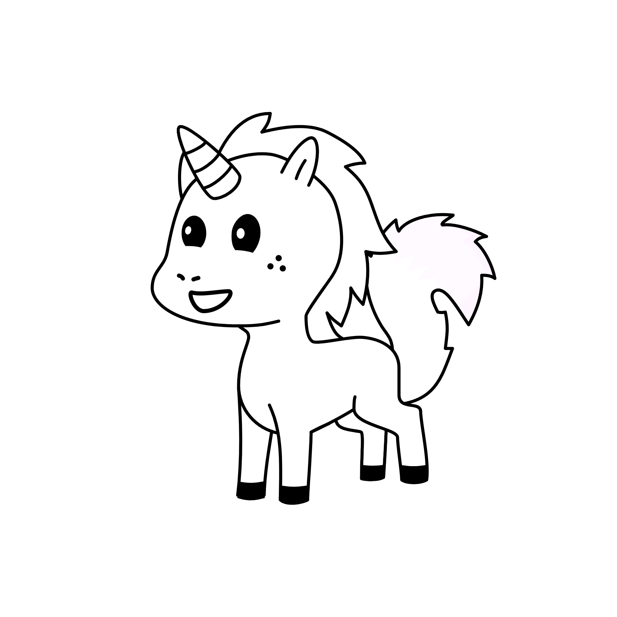 Winter, the unicorn