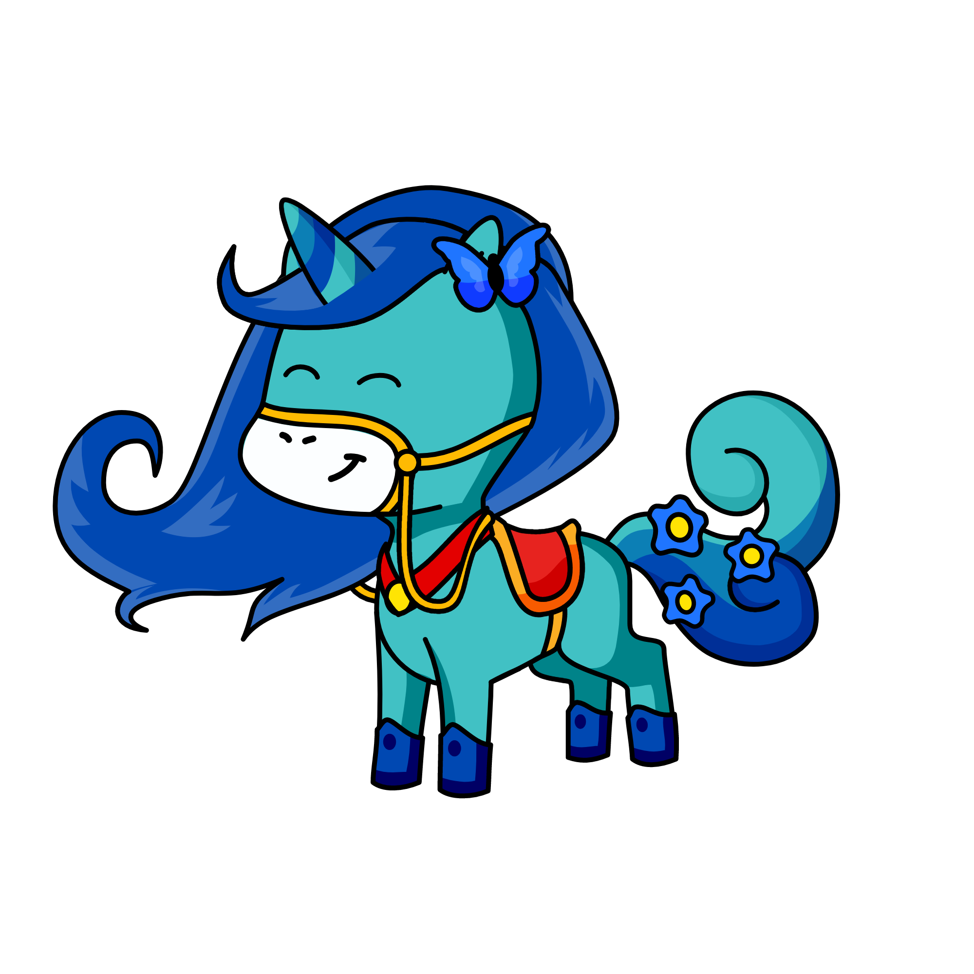 Cloudy, the unicorn