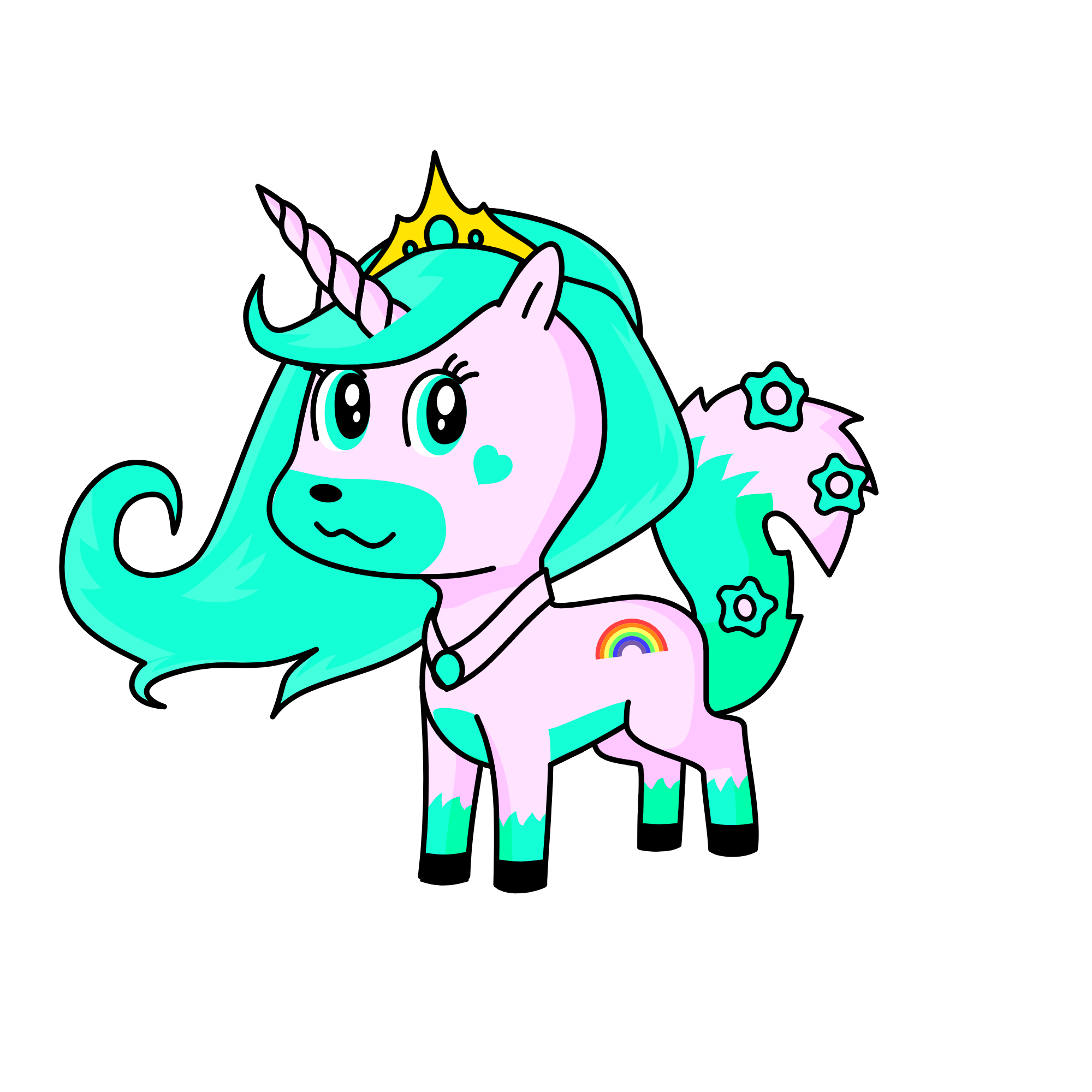 diablita kawaii uwu, the unicorn