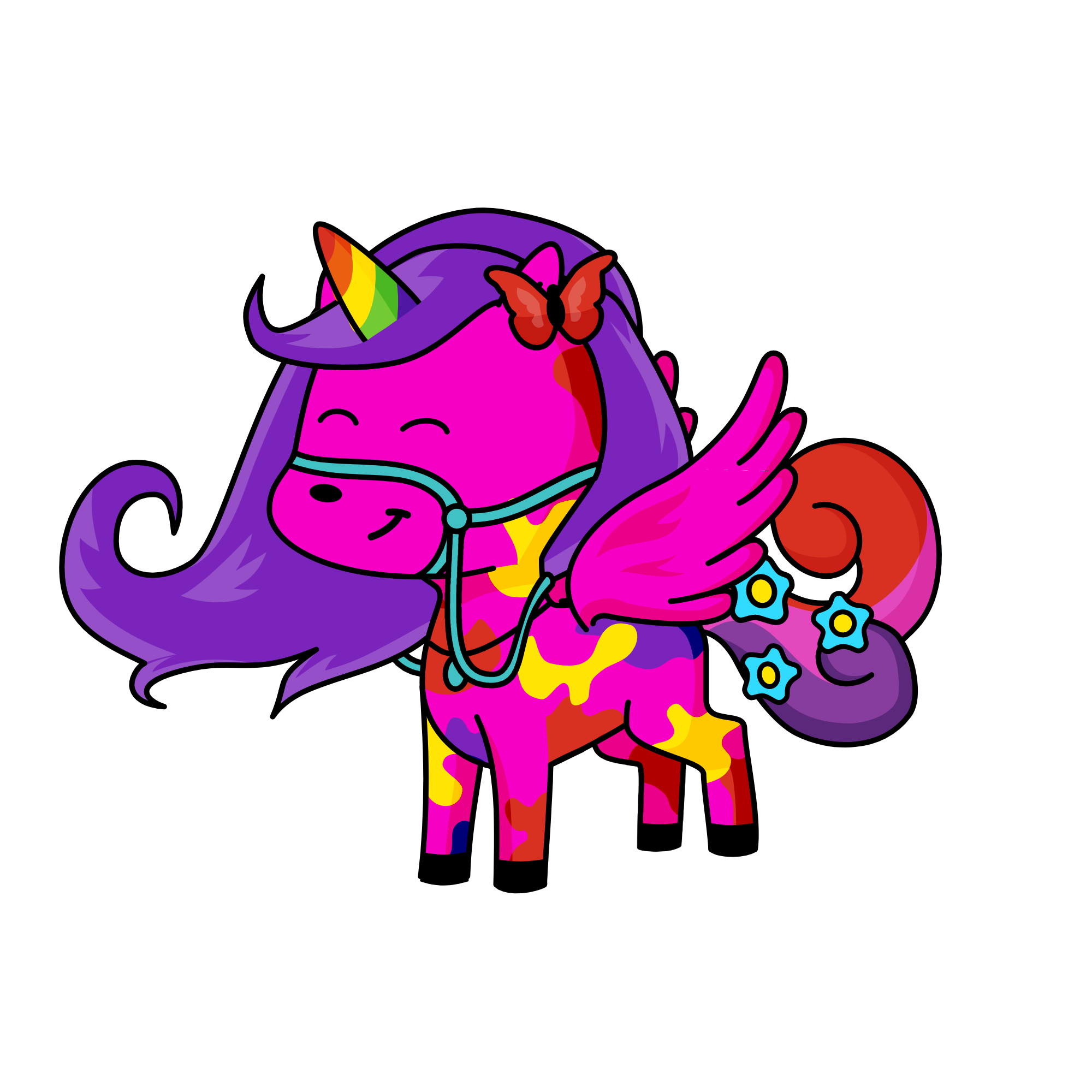 Rainbow Brightstar, the unicorn