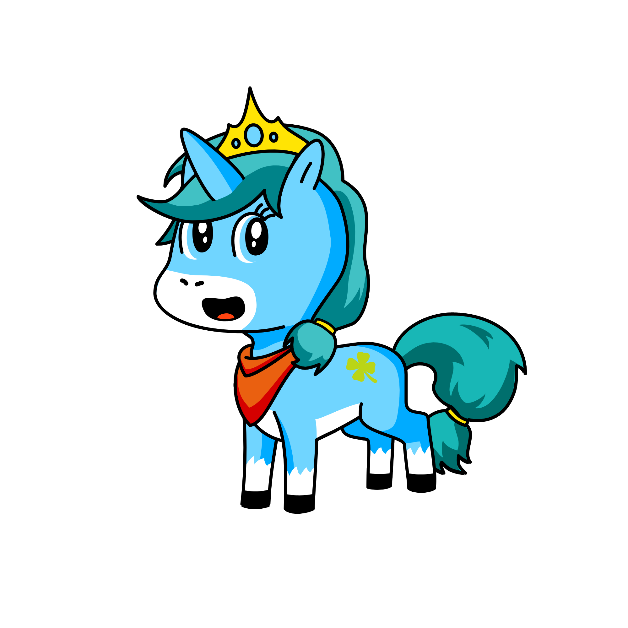 azul, the unicorn