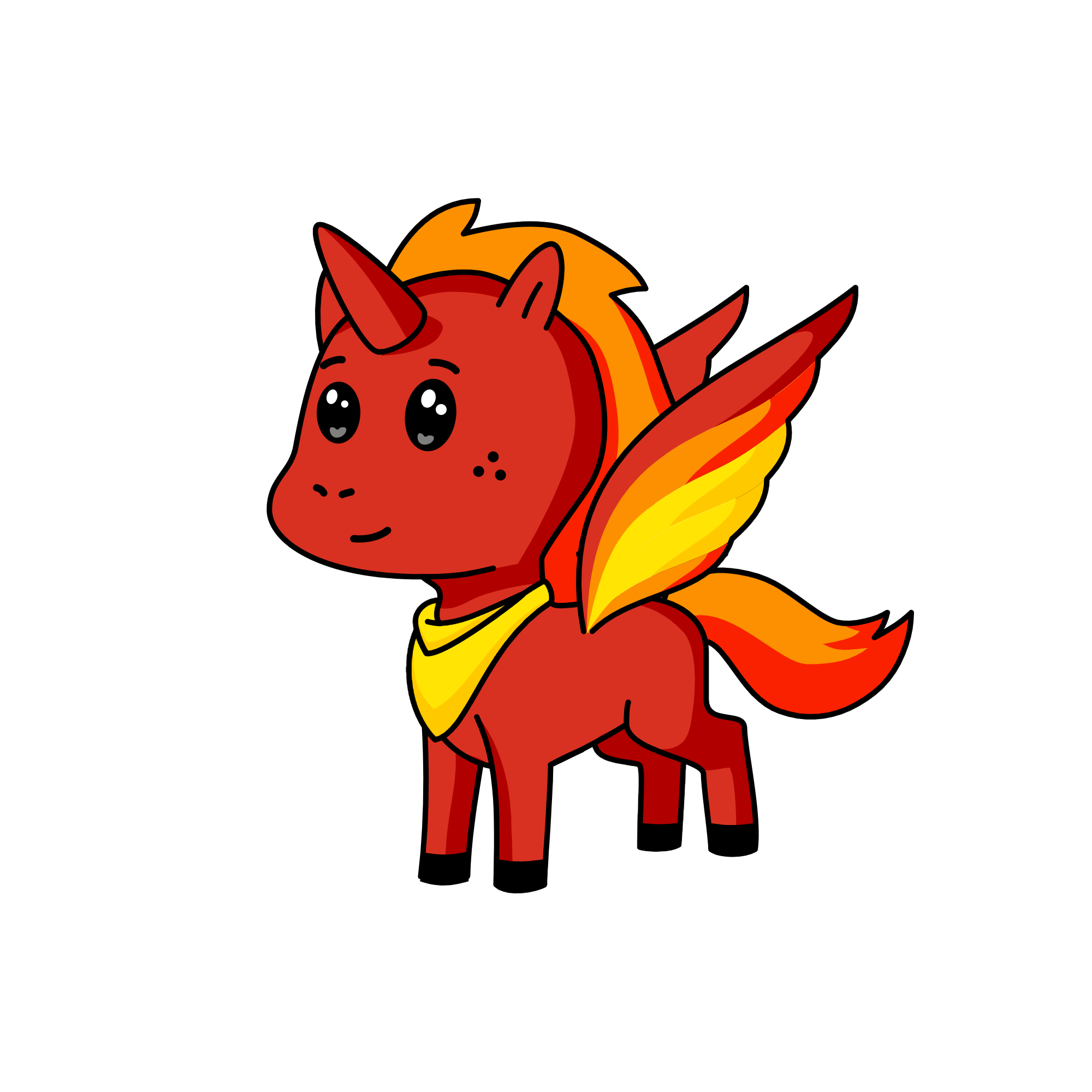 flame, the unicorn
