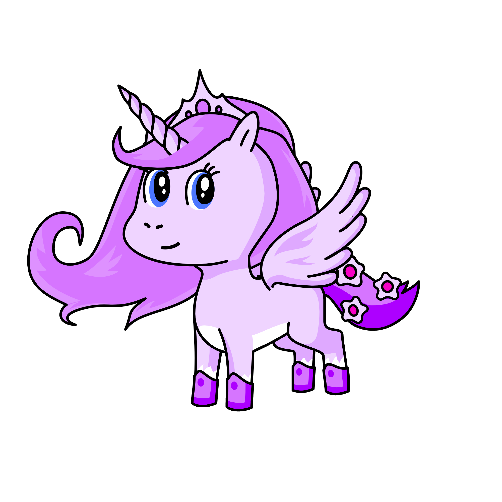 Princess Purple Candy, the unicorn