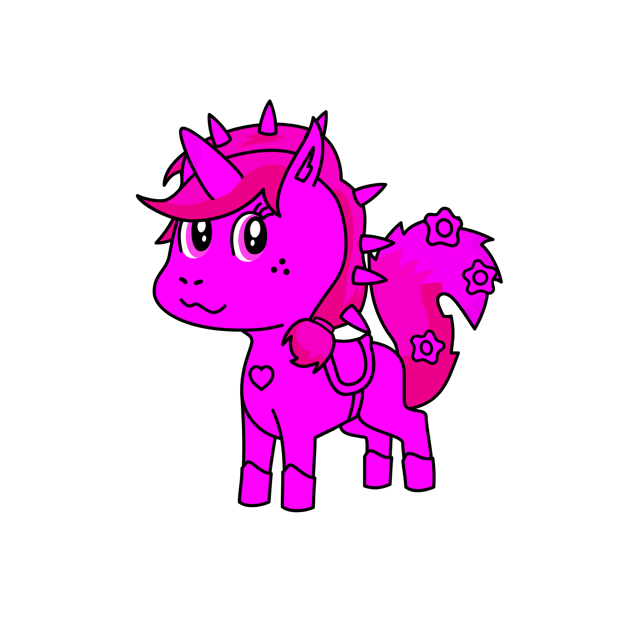 Pink, the unicorn