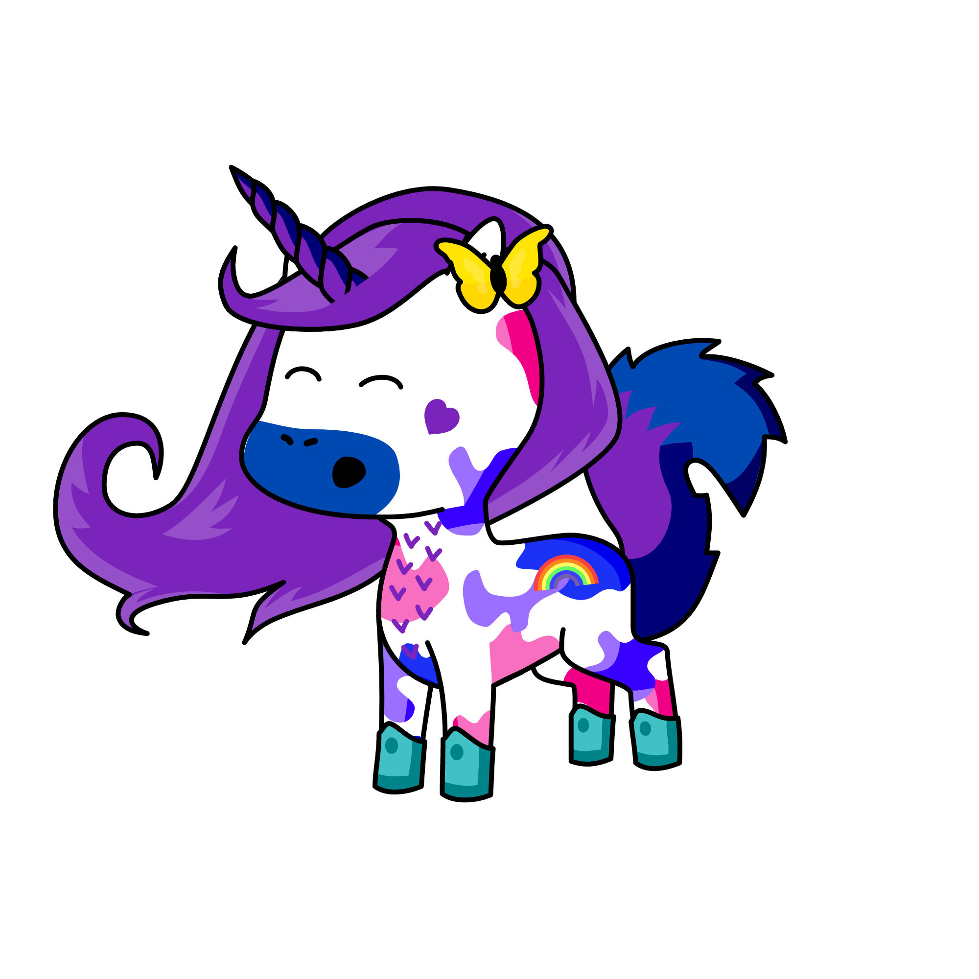 violet, the unicorn