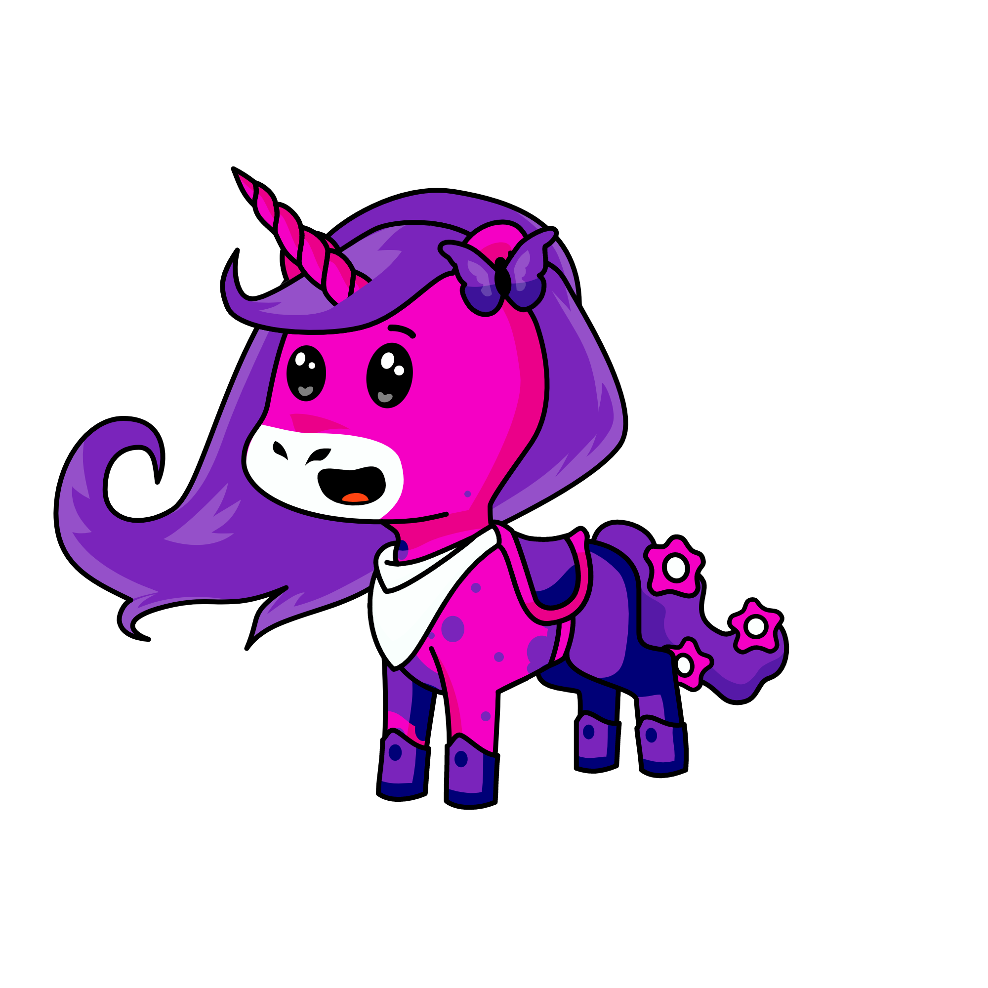 Momodomo, the unicorn