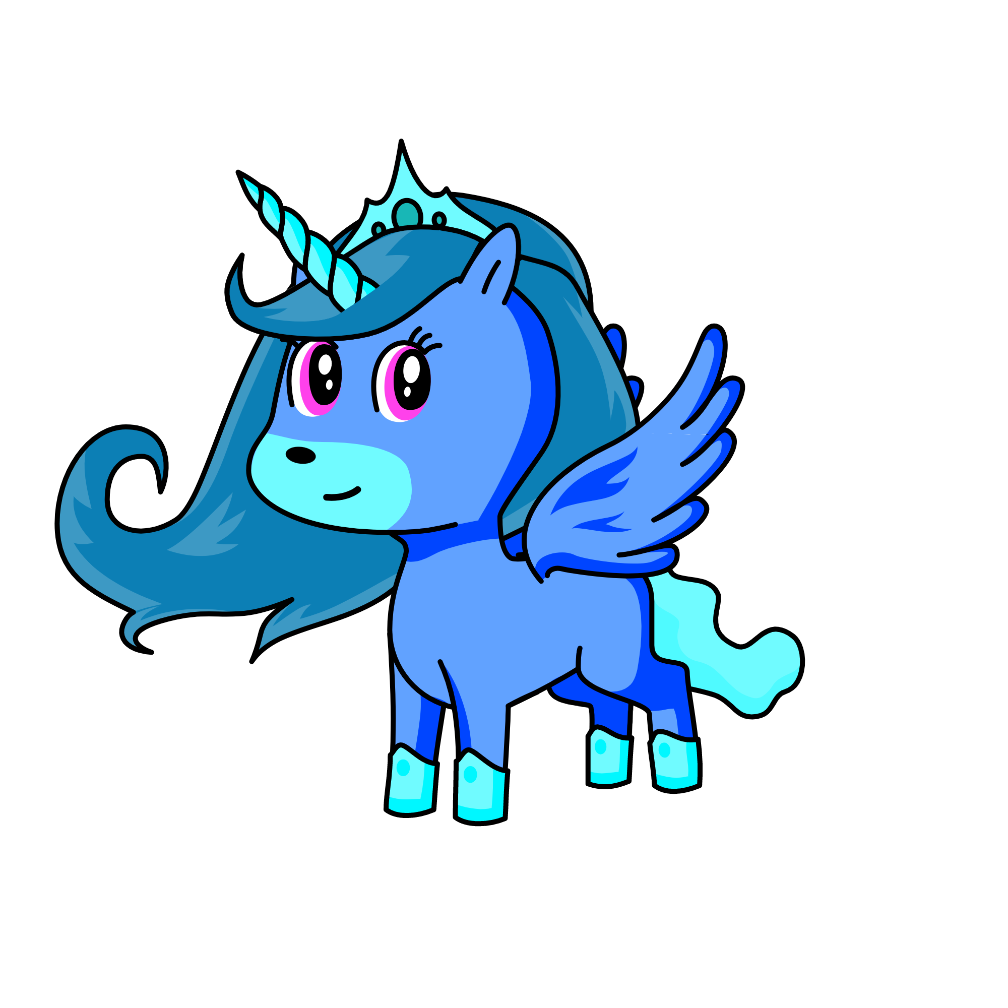 snow prinsses, the unicorn