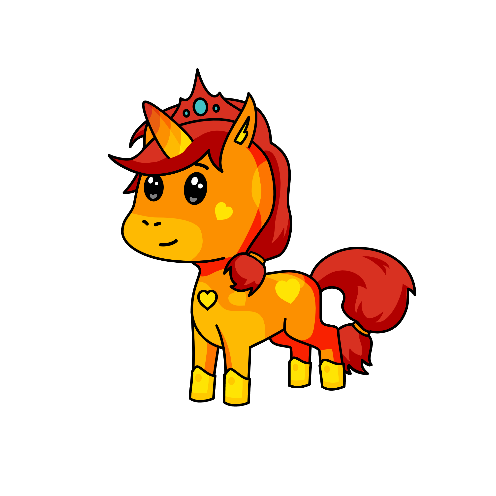 flame, the unicorn