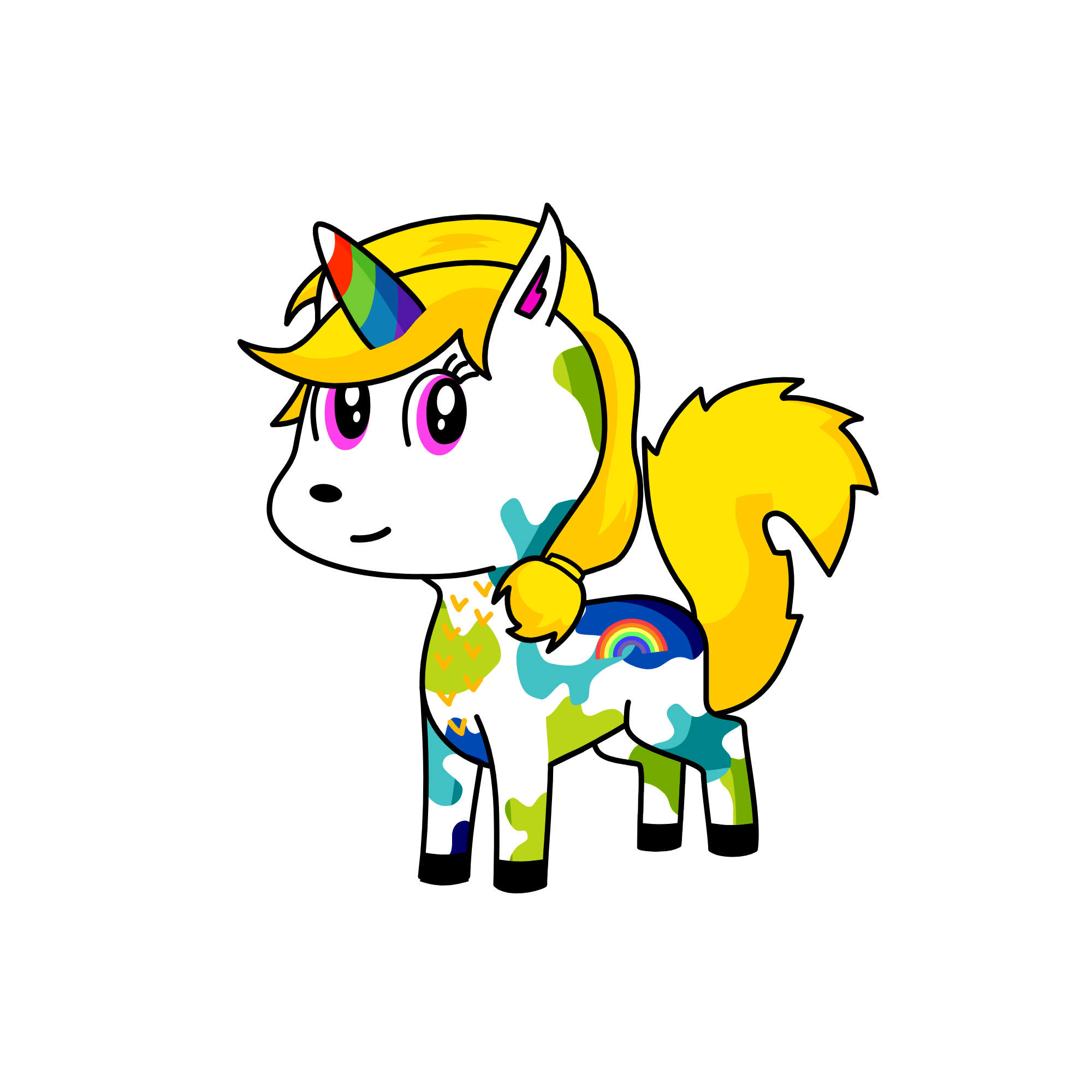 pretty, the unicorn