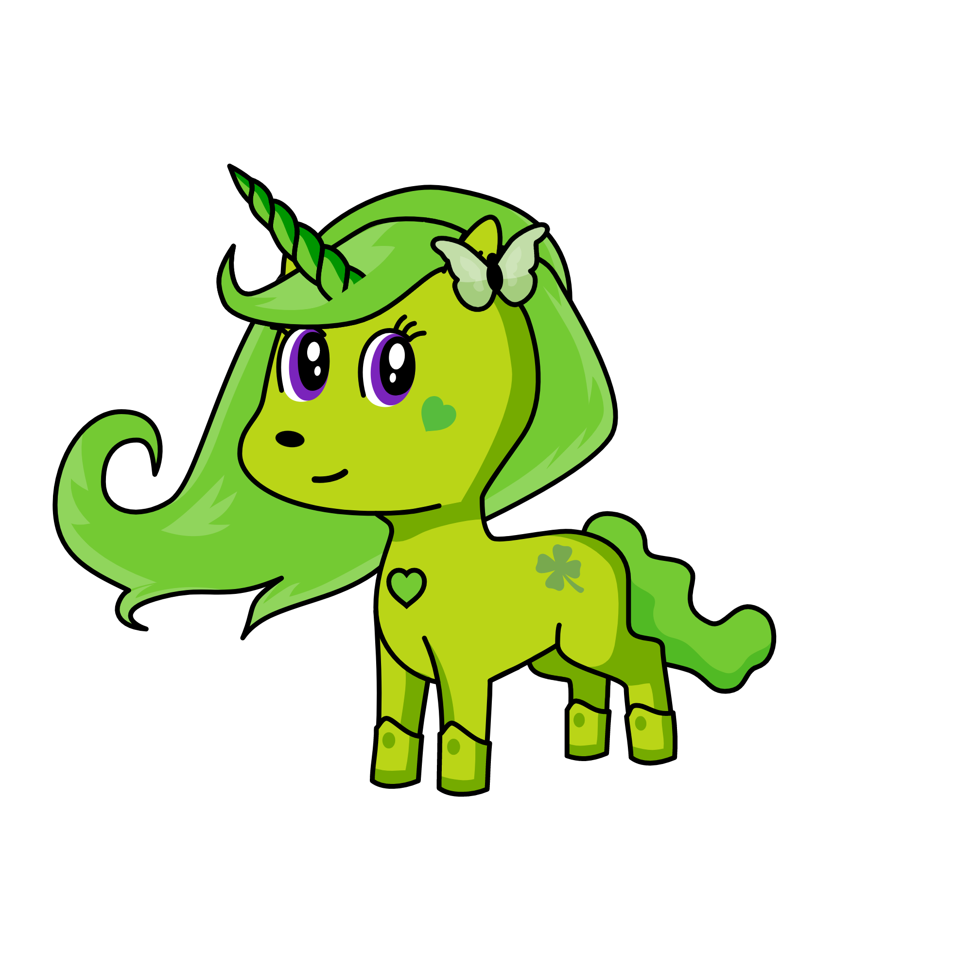 greeny, the unicorn