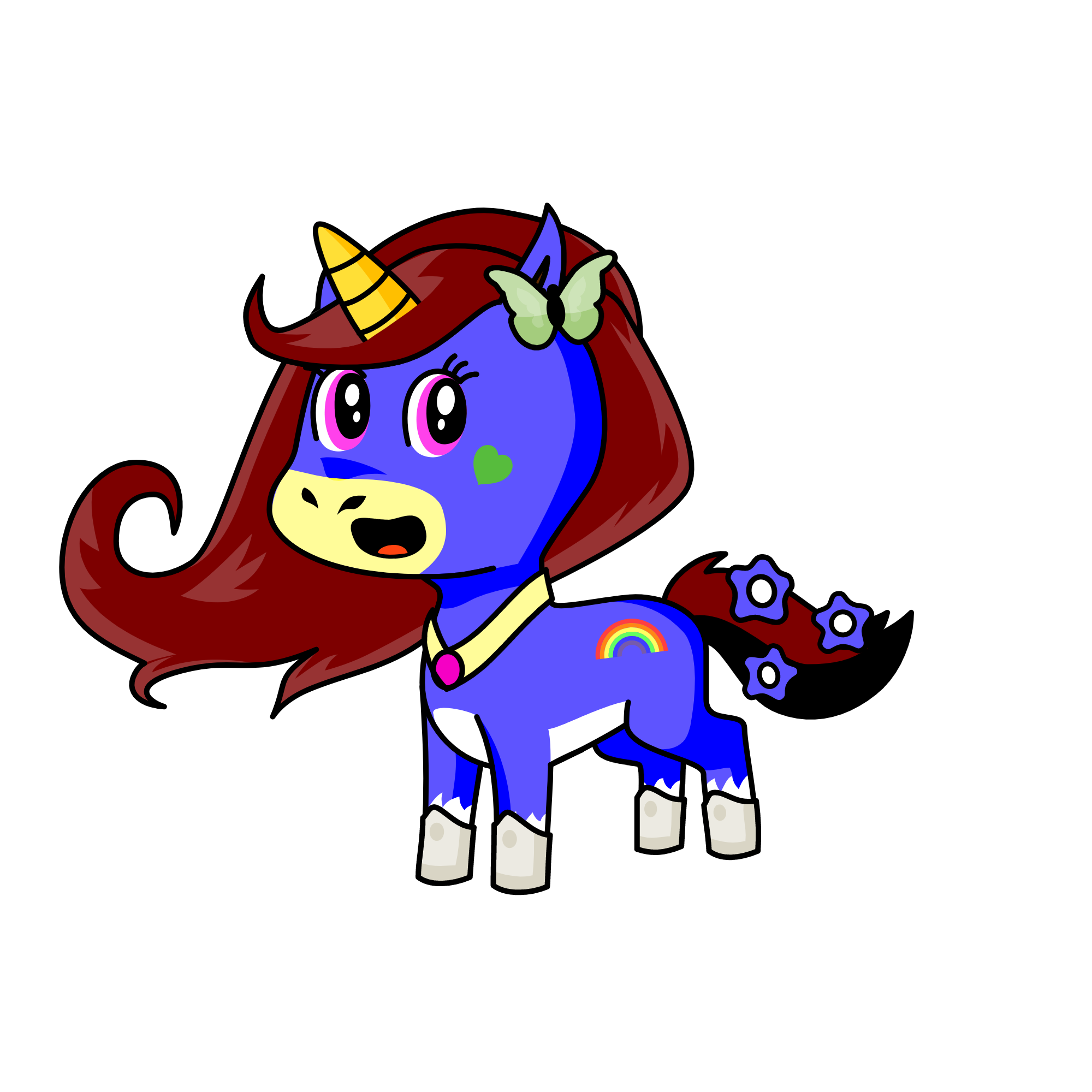 Beautiful unicorn, the unicorn