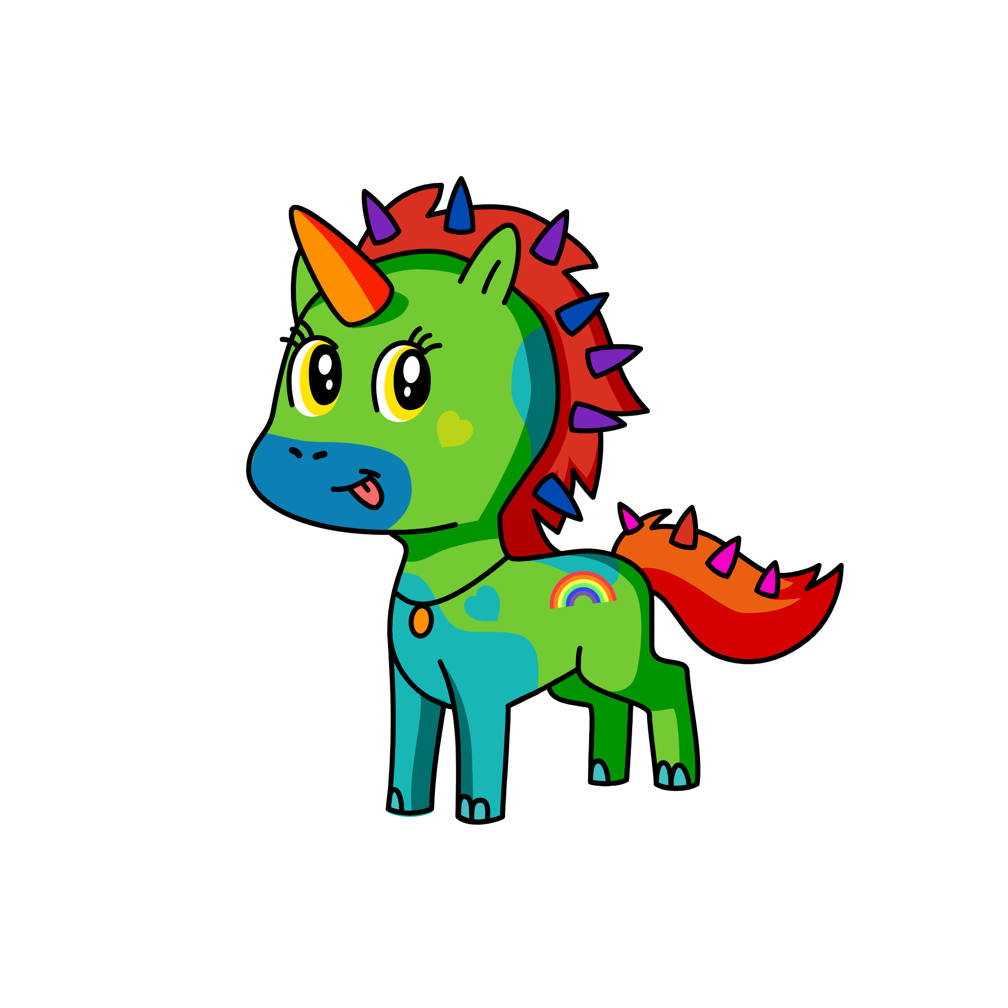 RAINBOWDASH, the unicorn