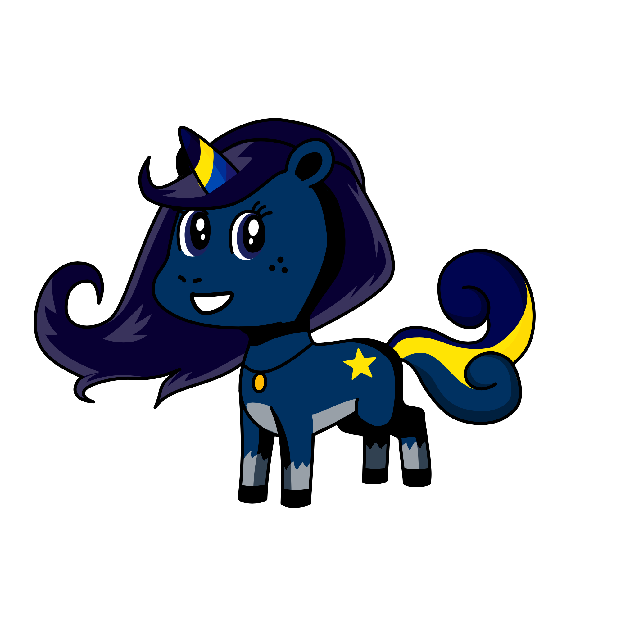 Moon lace, the unicorn