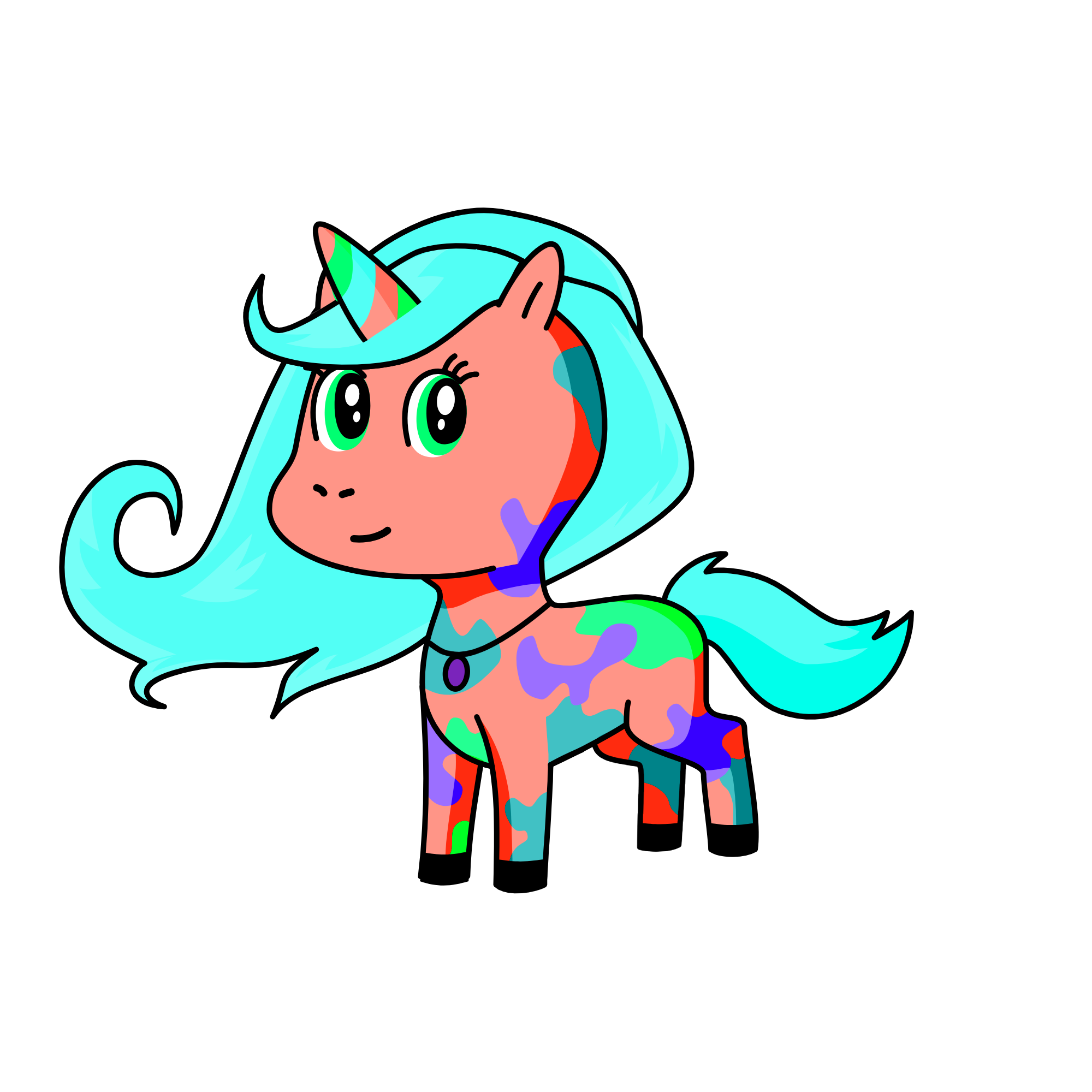 Coral, the unicorn