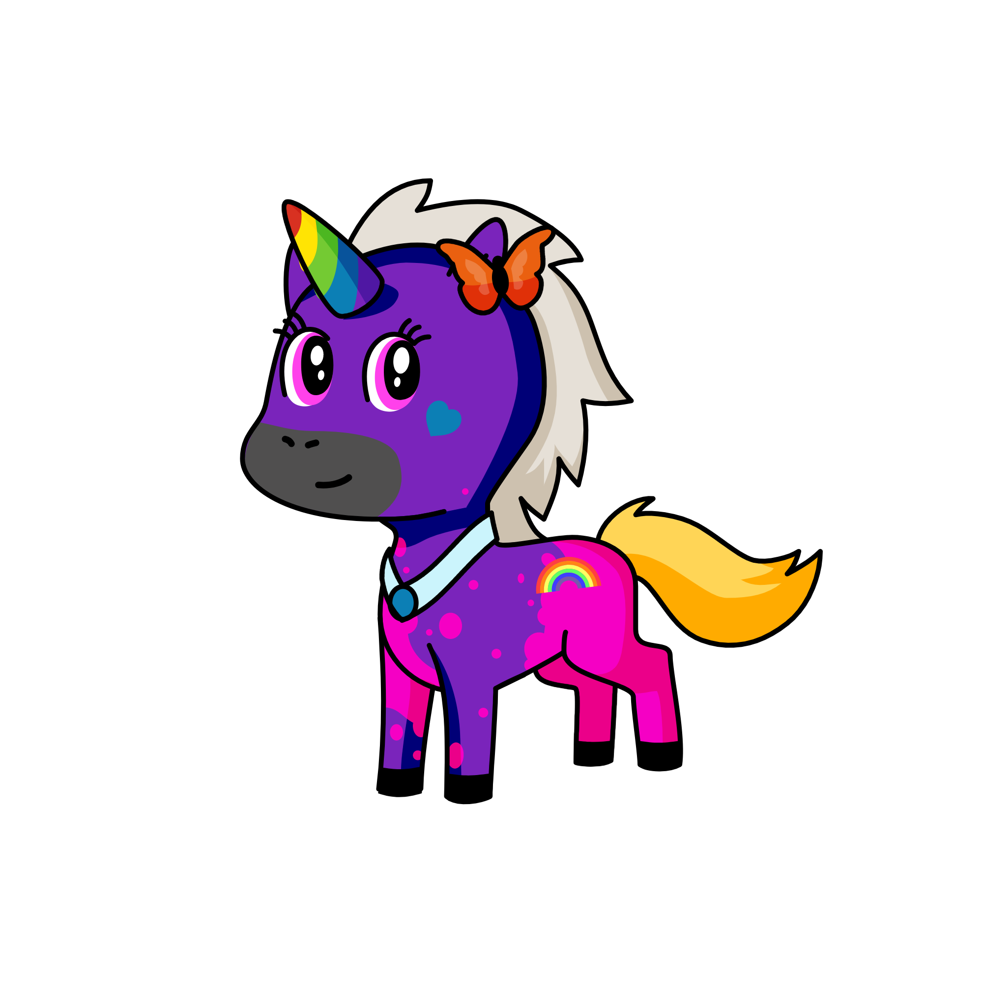 cupcak sparkle face, the unicorn