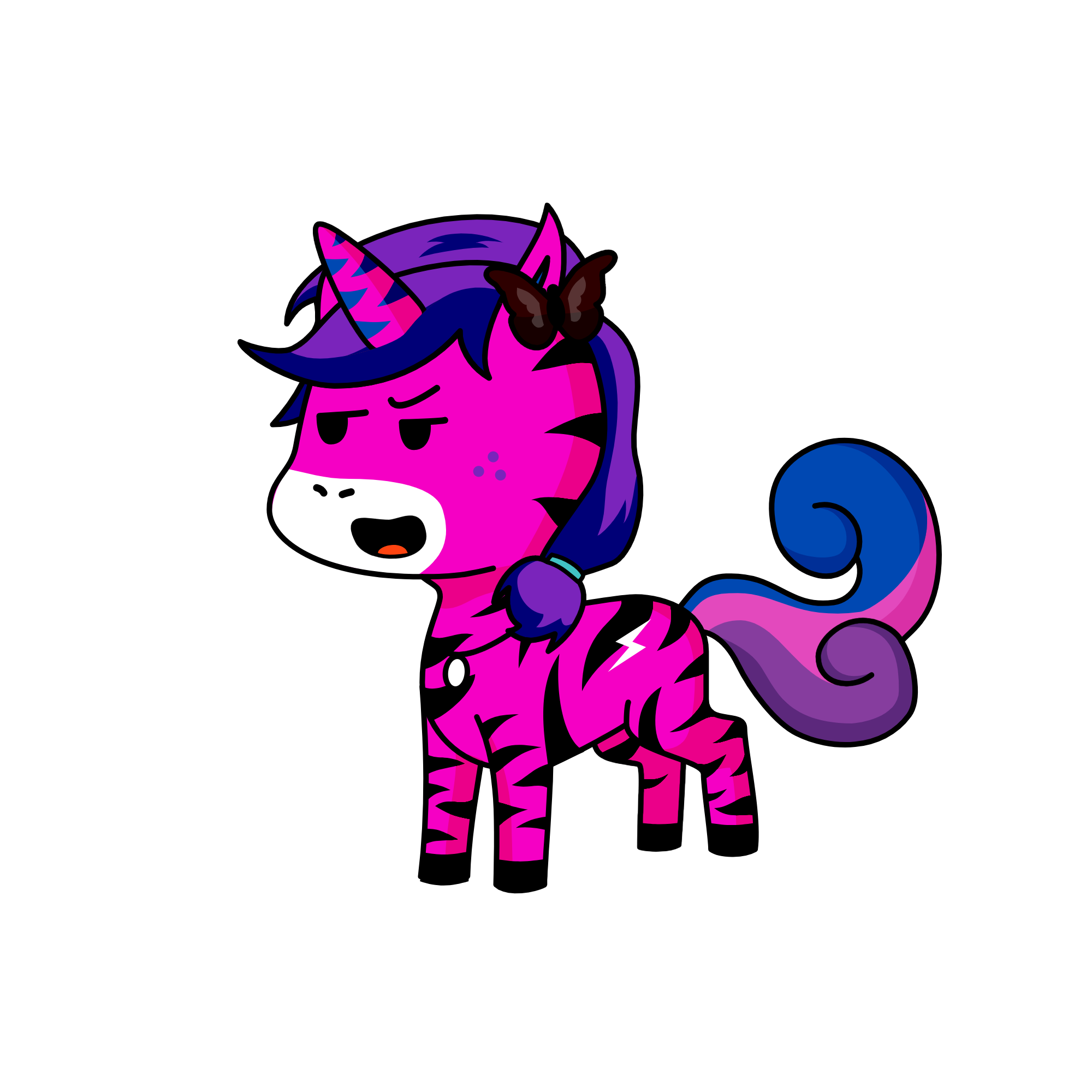 nightshade the zebracorn, the unicorn