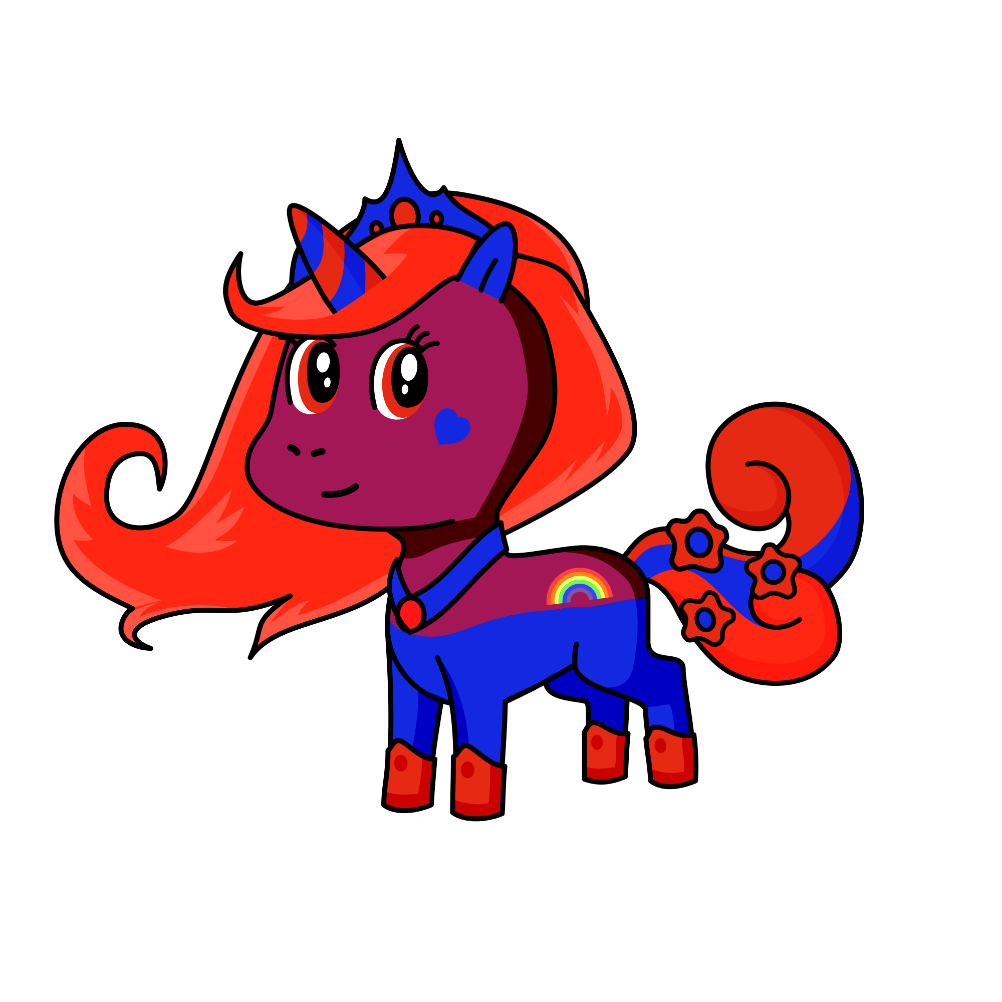 Spakle friends, the unicorn