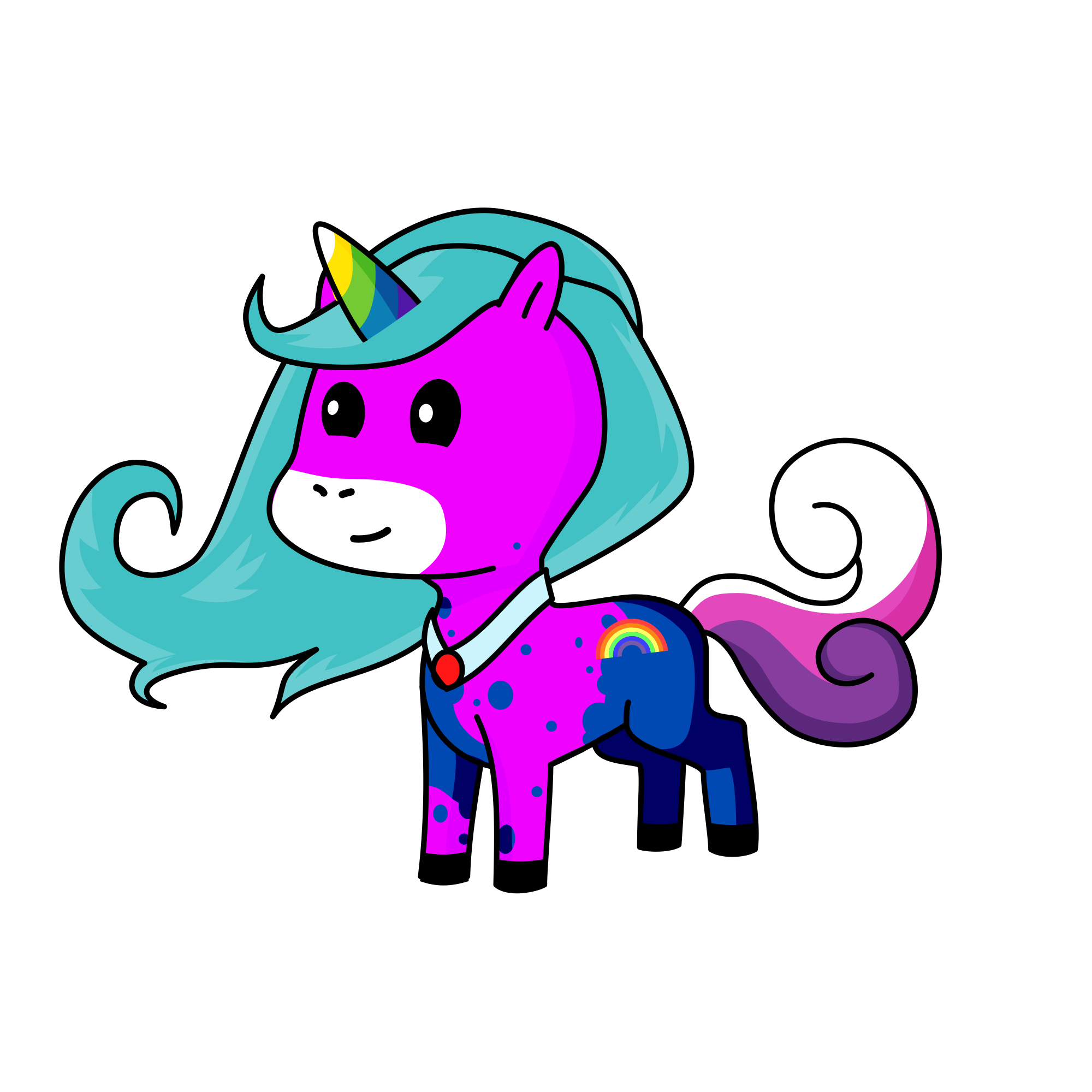 Fluffy, the unicorn