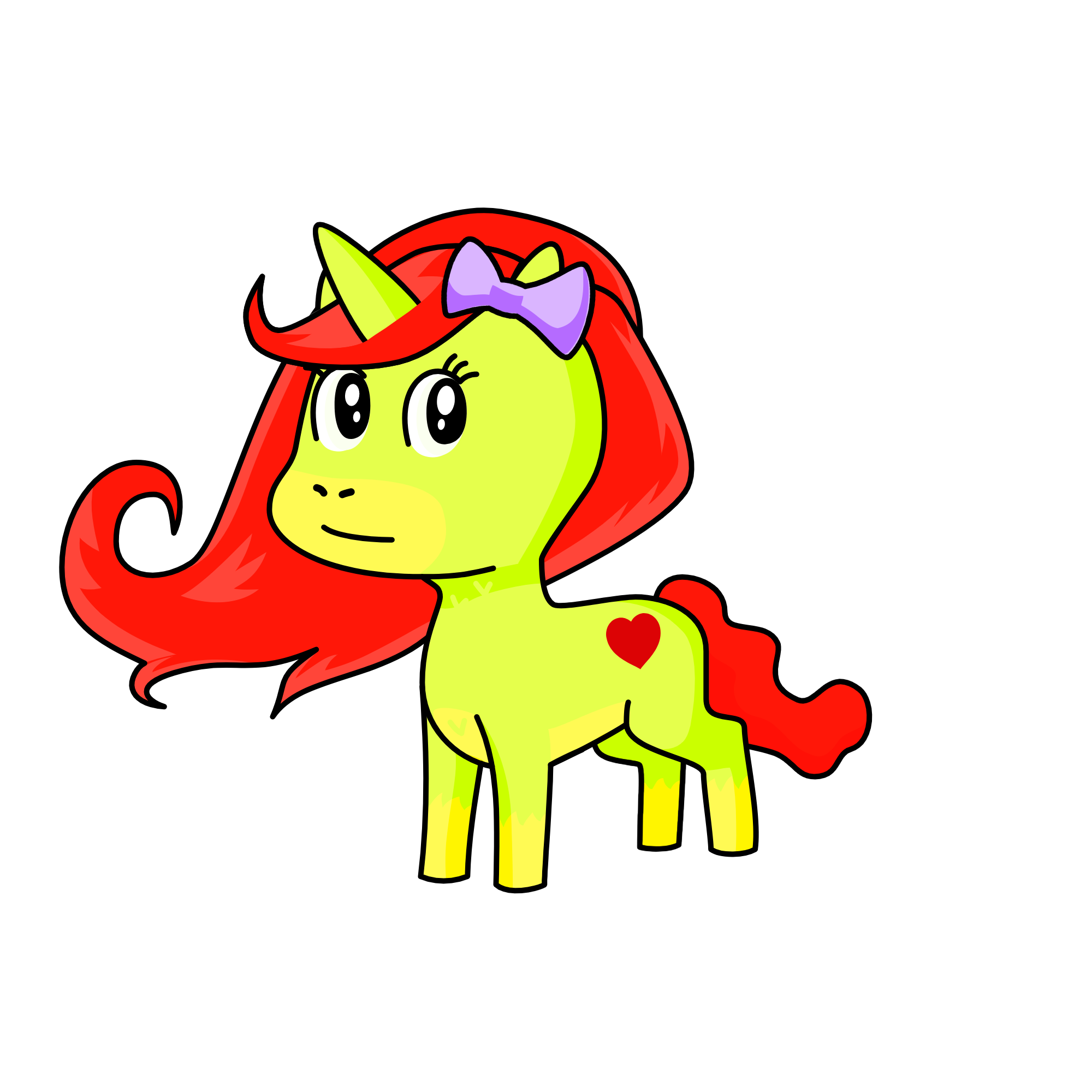 Apple bloom, the unicorn