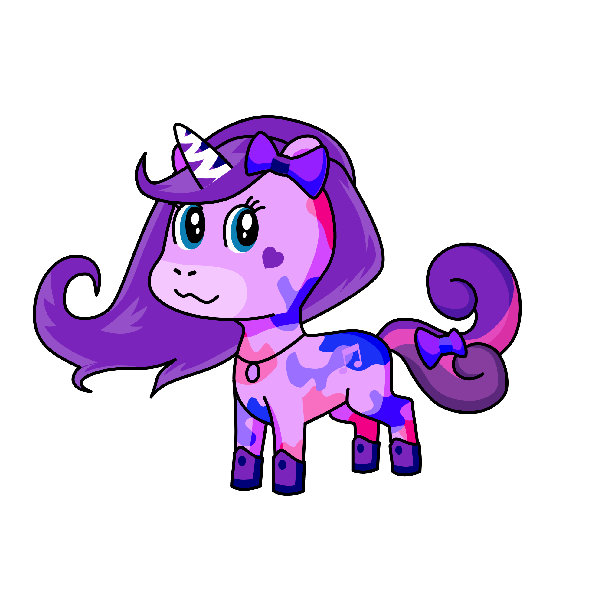 violet, the unicorn