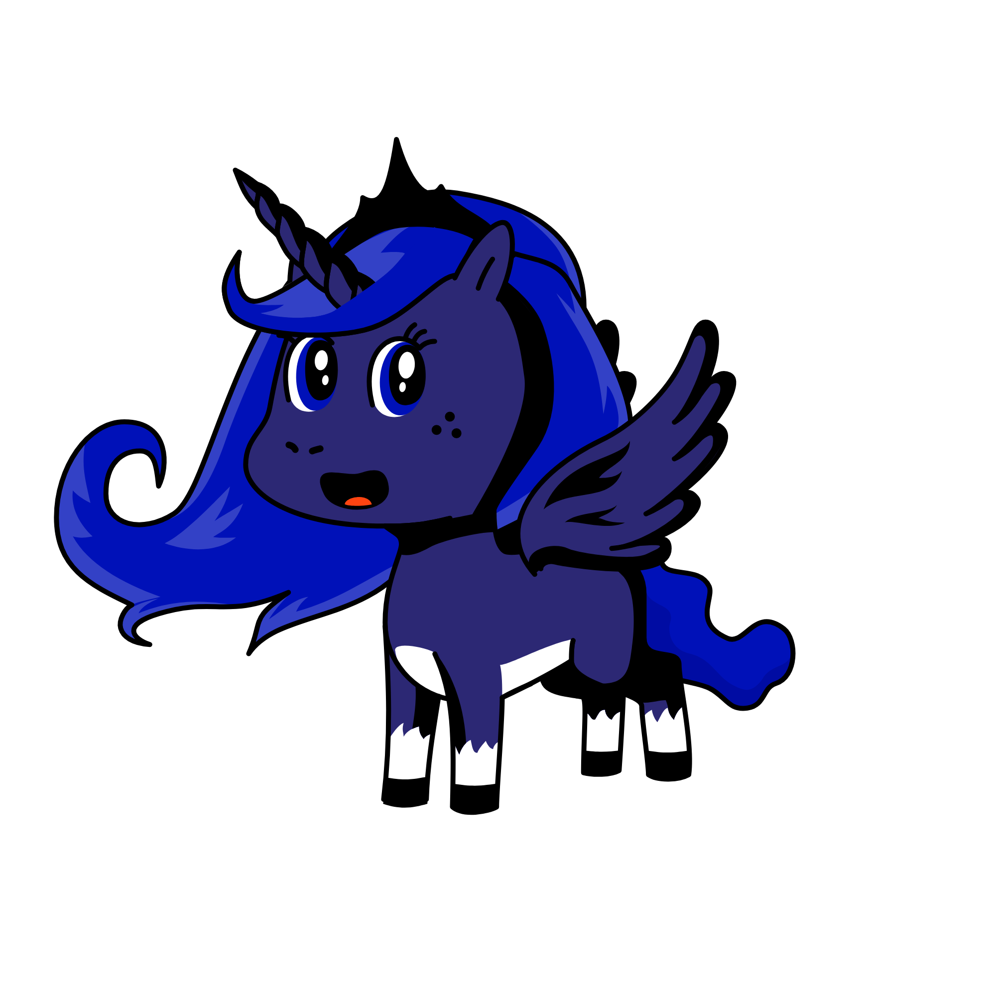 Princess Luna mlp, the unicorn