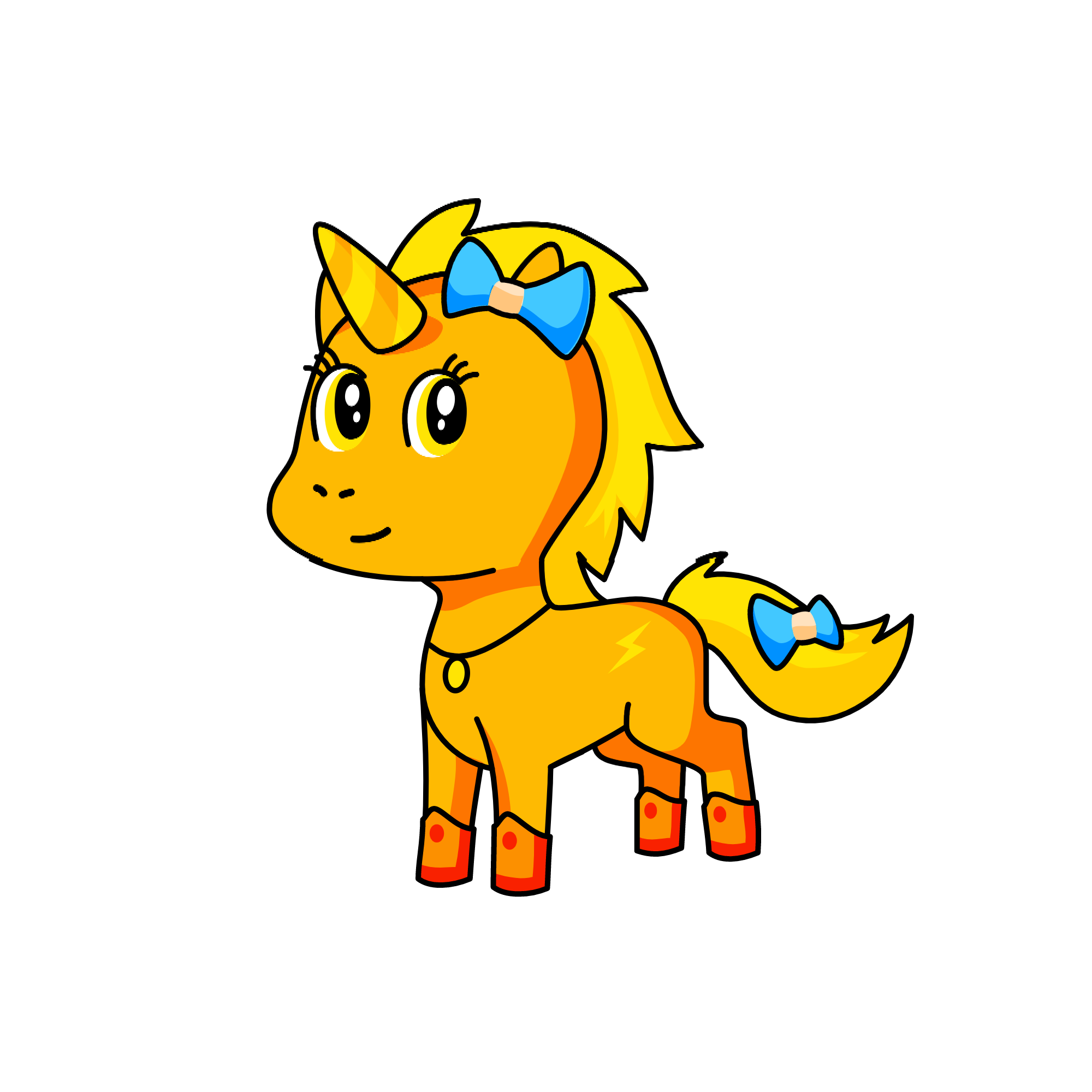 Sunrise, the unicorn