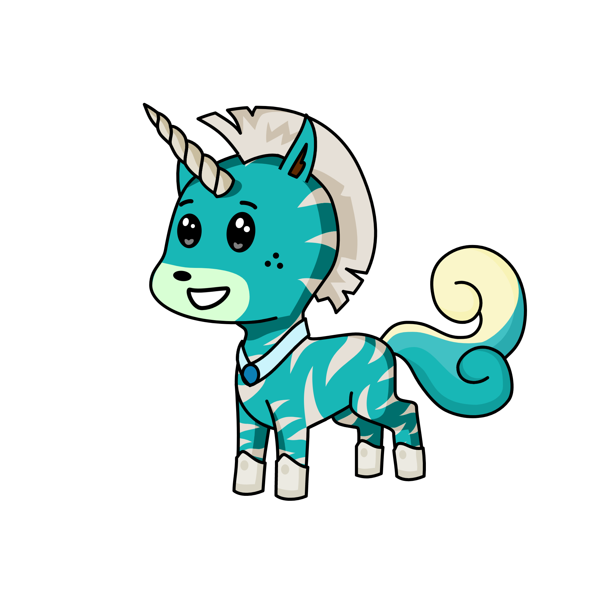 icey zebro, the unicorn