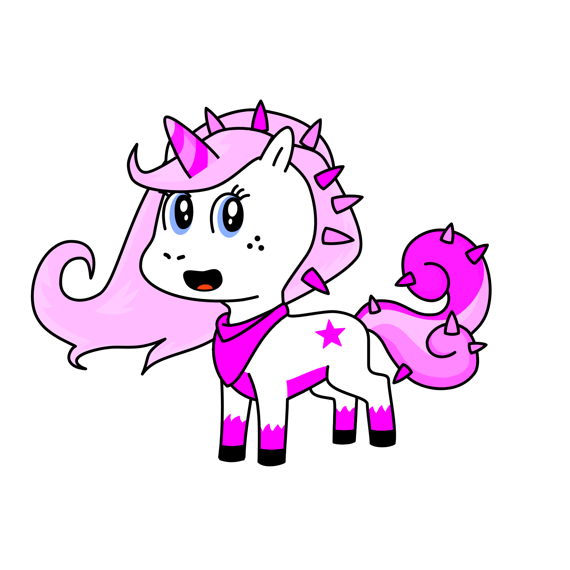 rose, the unicorn