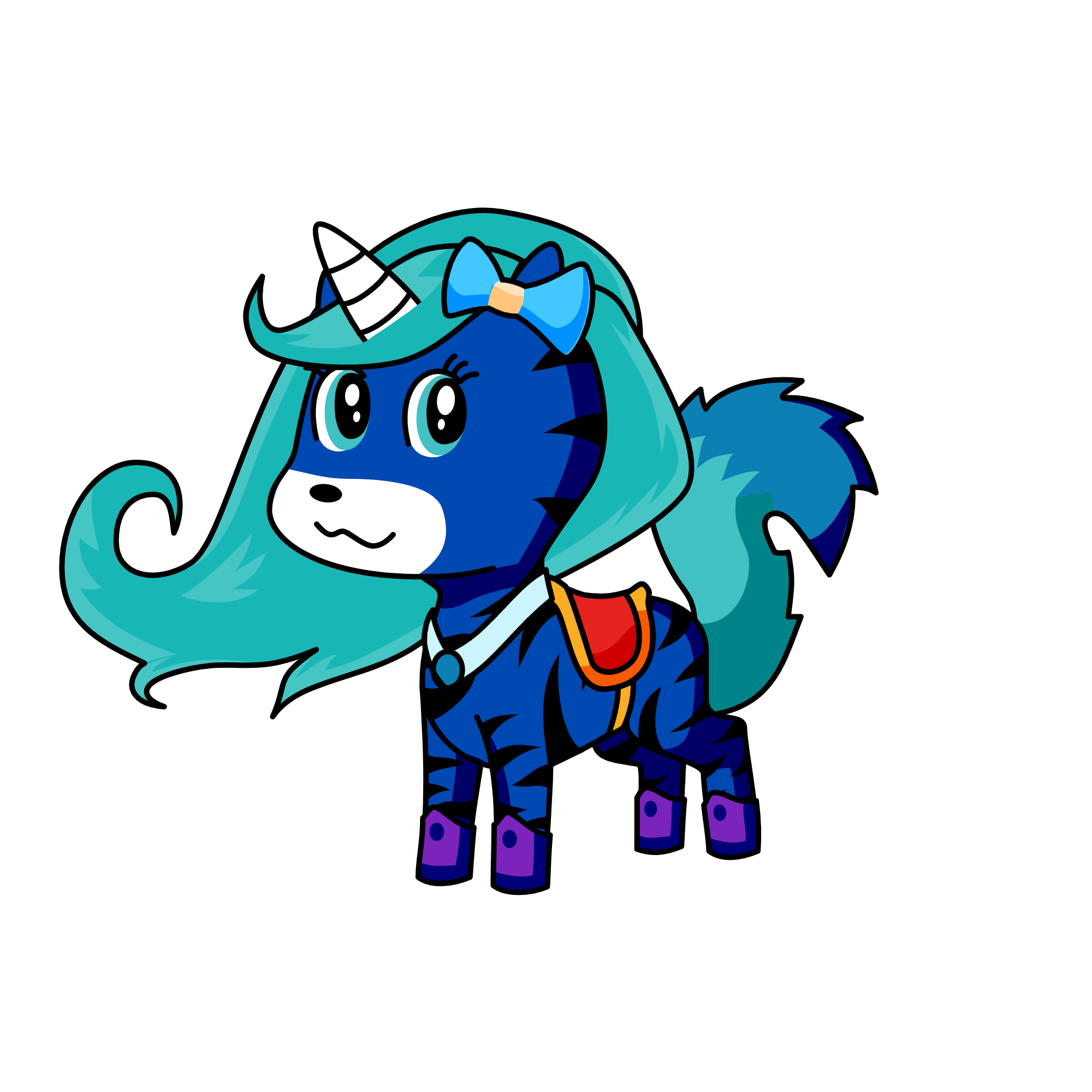 Tiger lily, the unicorn