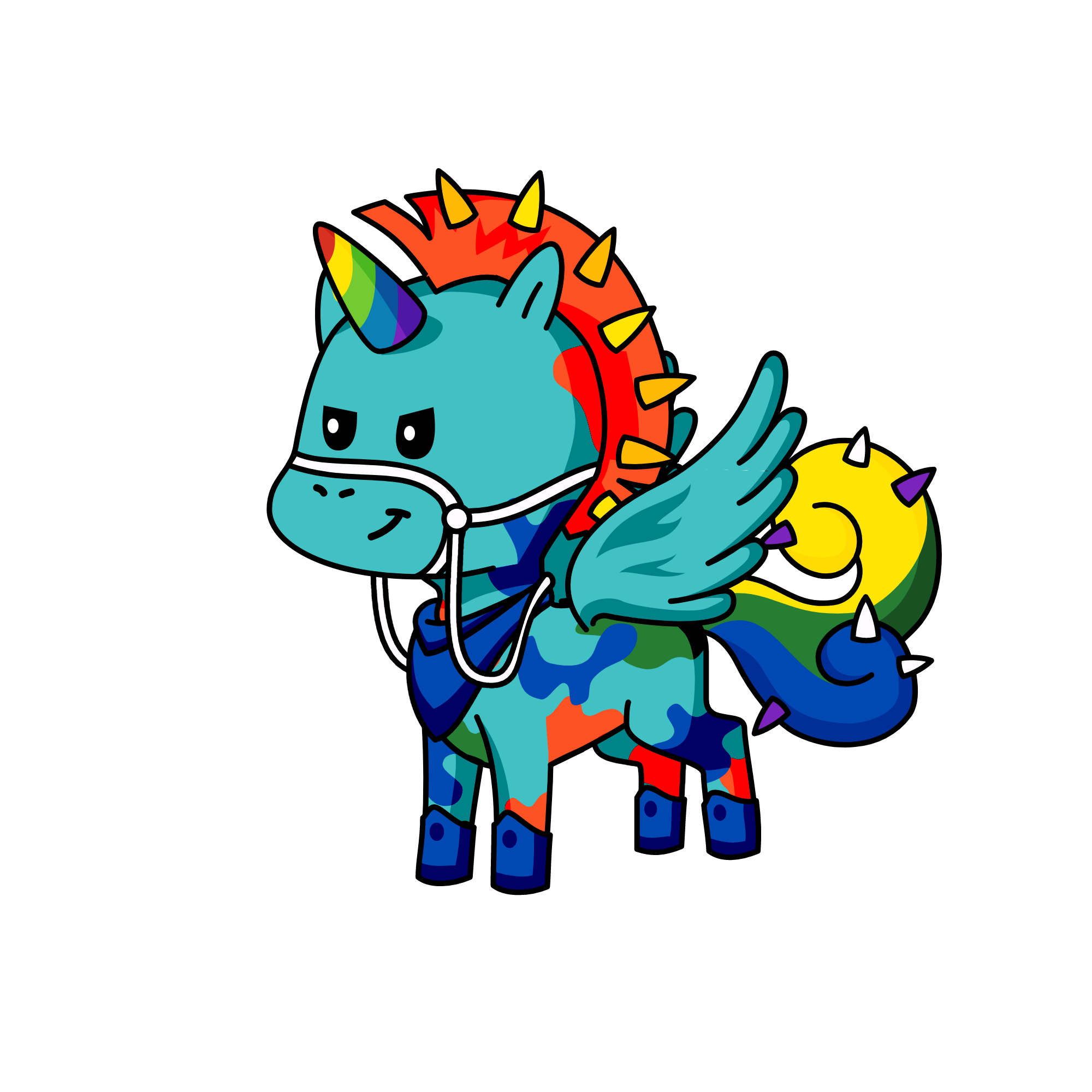 Rainbow Dash , the unicorn