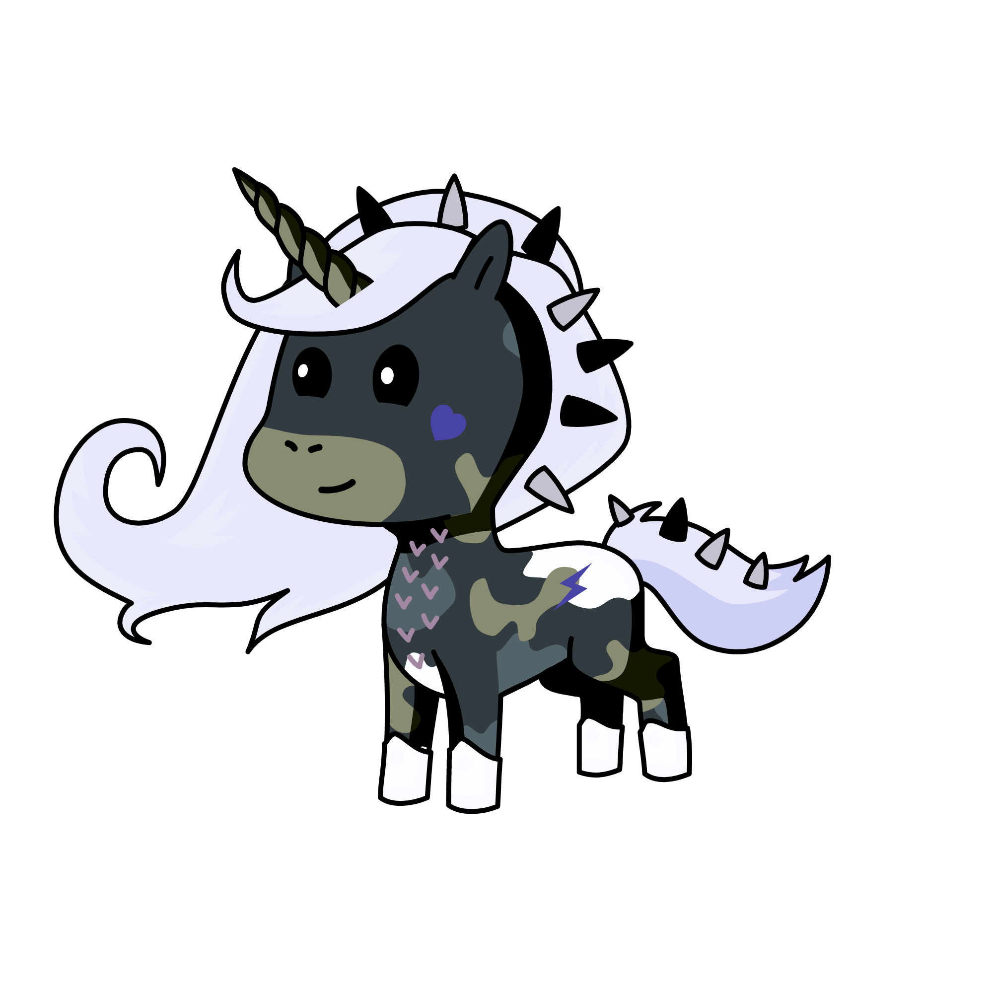 Sparkles, the unicorn