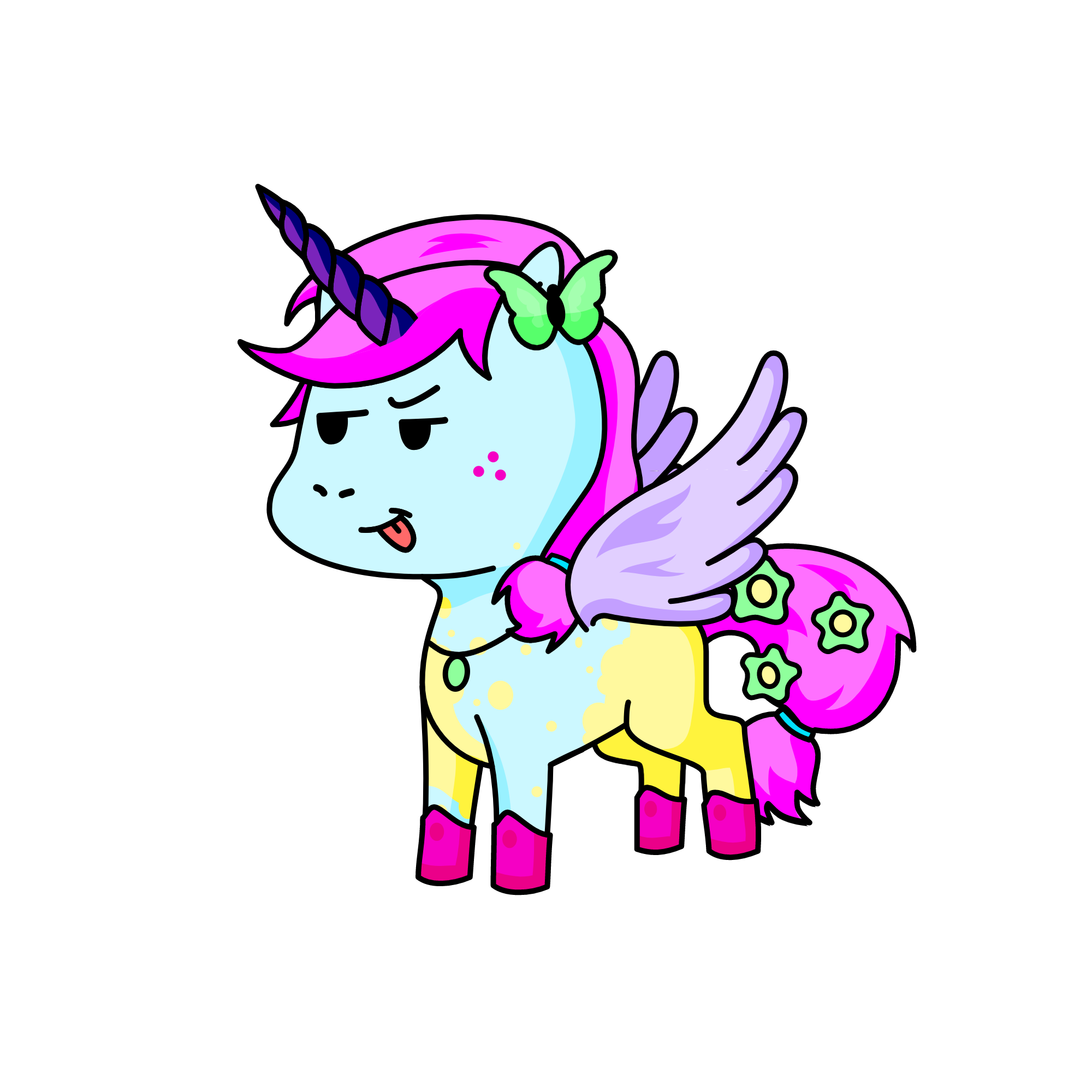 Petalshine, the unicorn