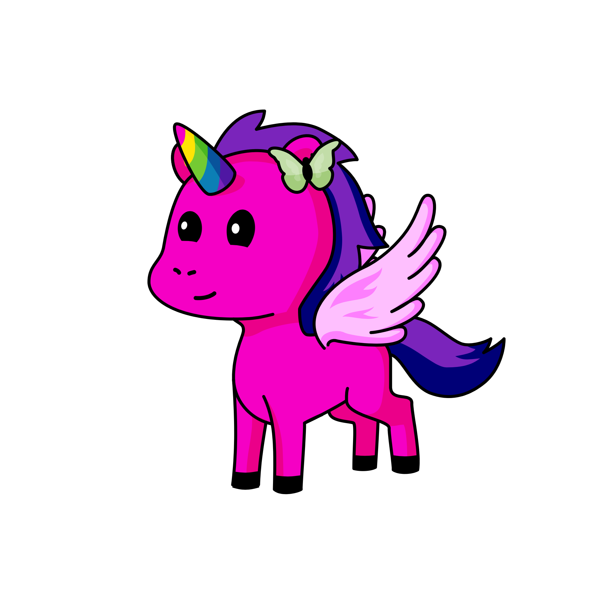 Sparkles, the unicorn