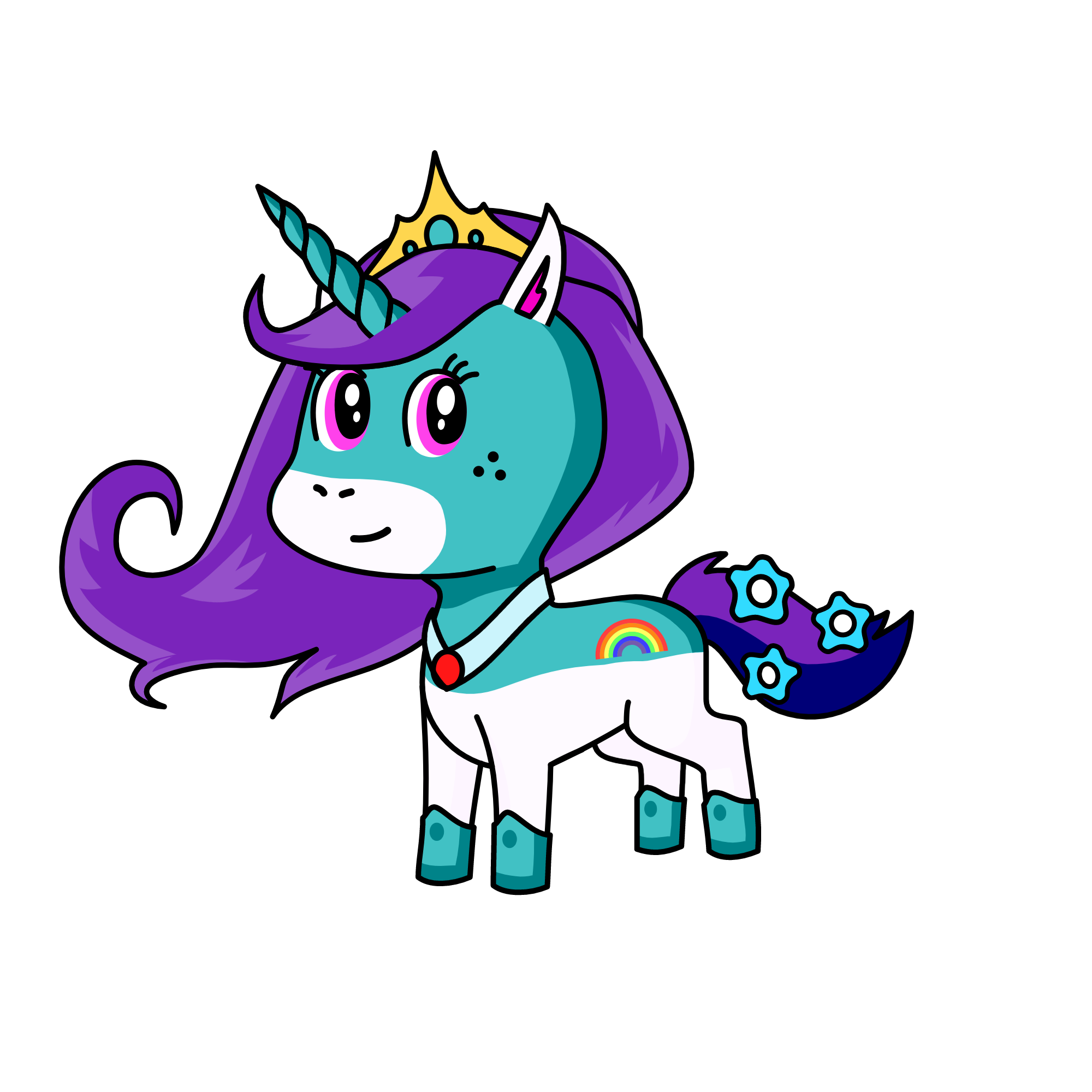 princess glitter, the unicorn