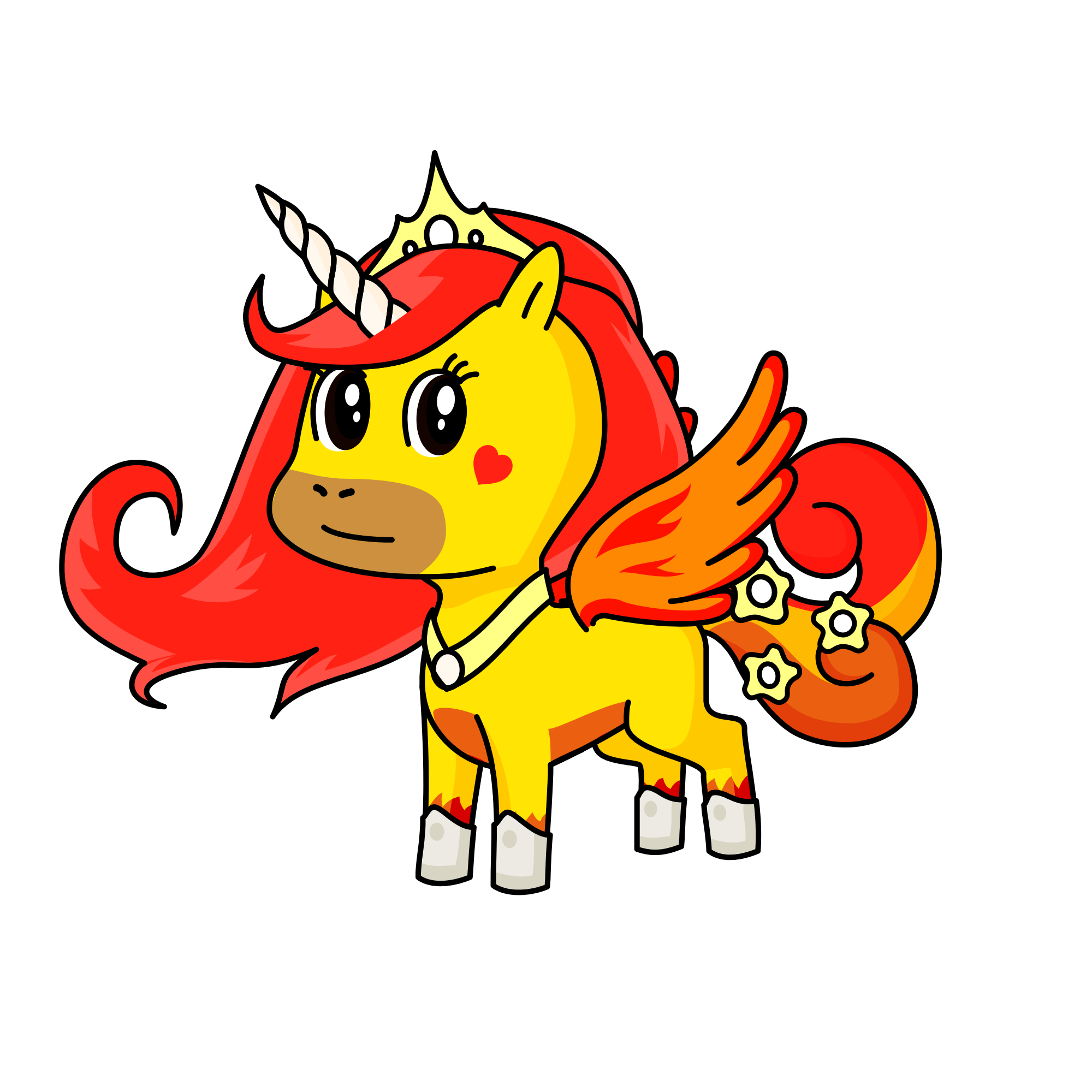 Princess Sunrise, the unicorn