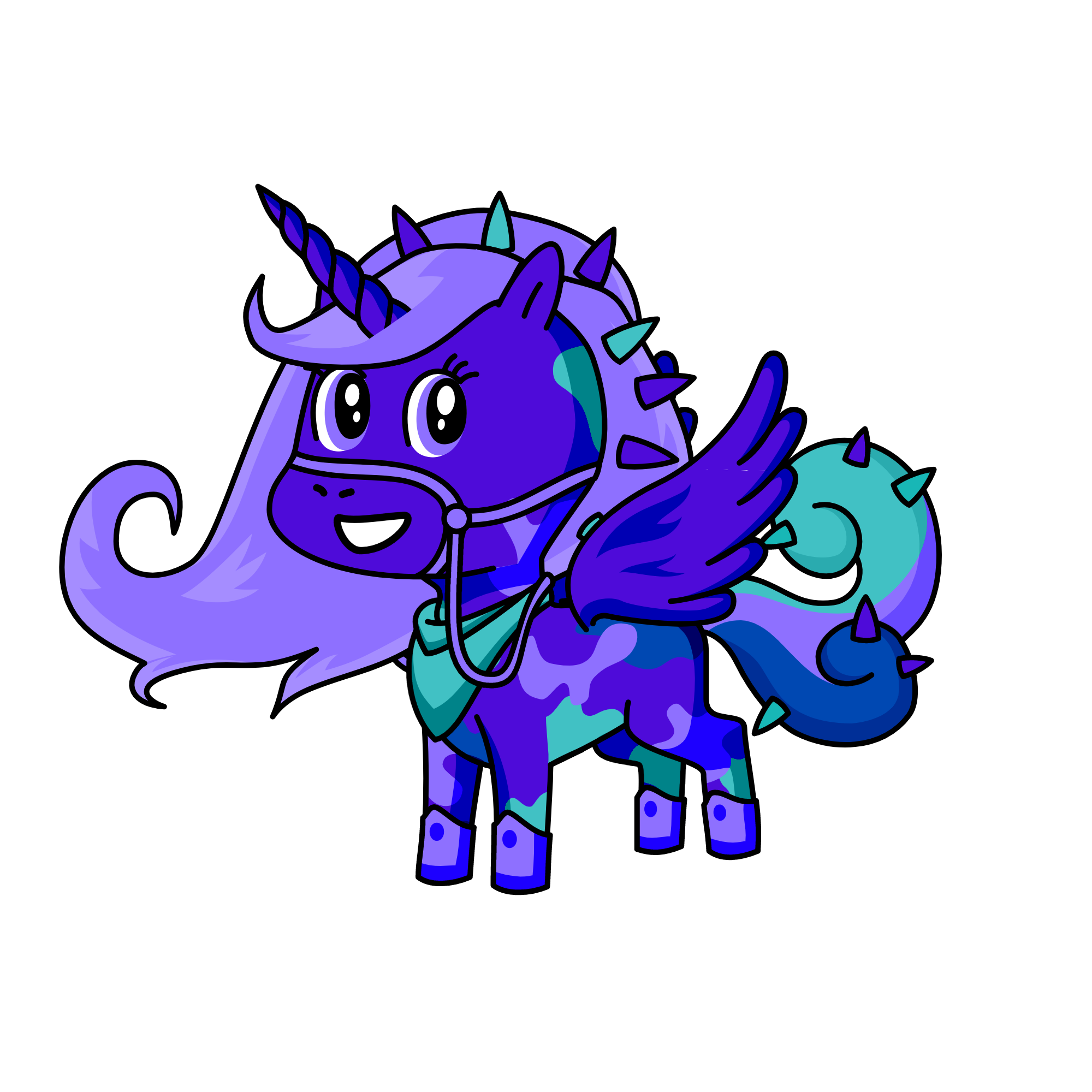Turquoise , the unicorn
