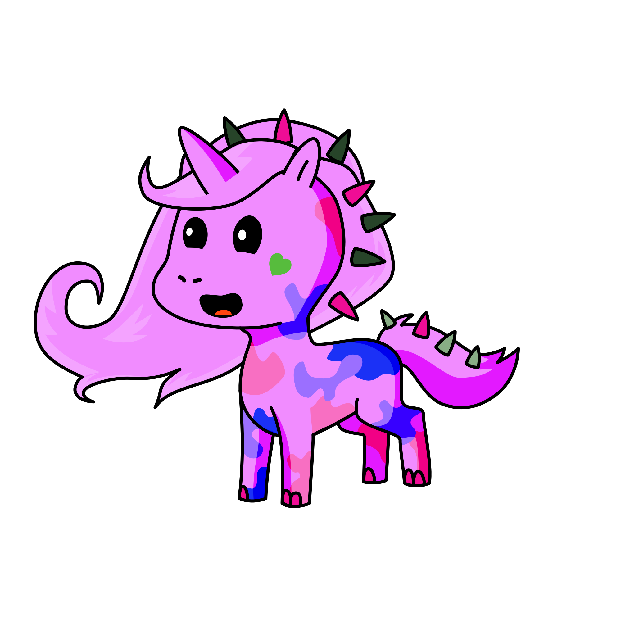 Pink, the unicorn