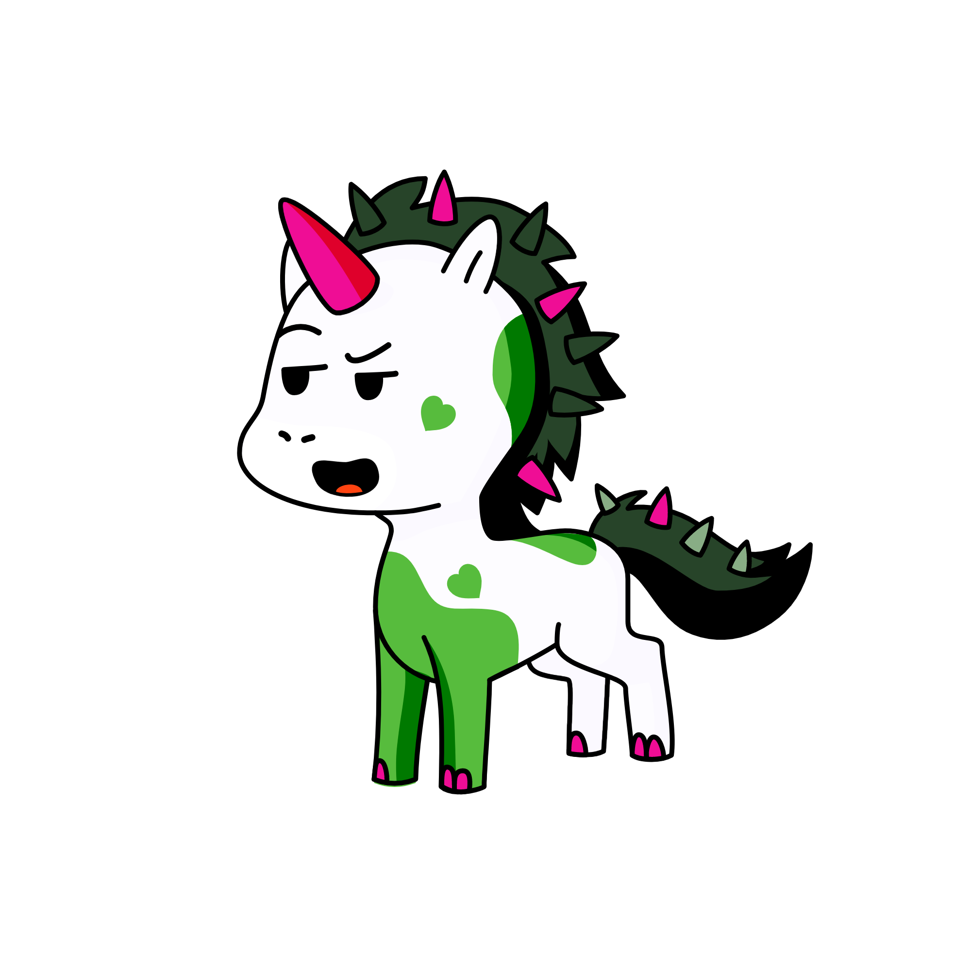 i know i look so weird , the unicorn