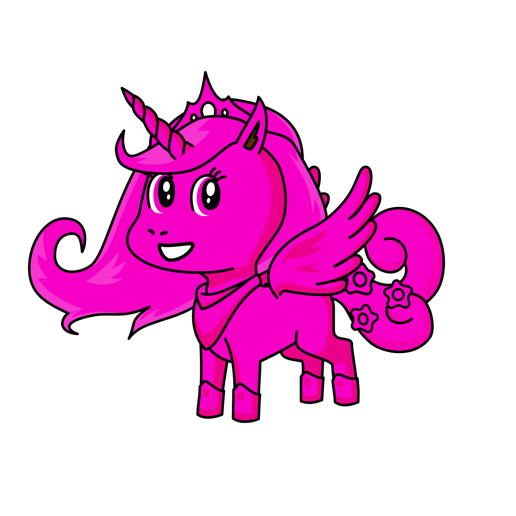 Pinky, the unicorn
