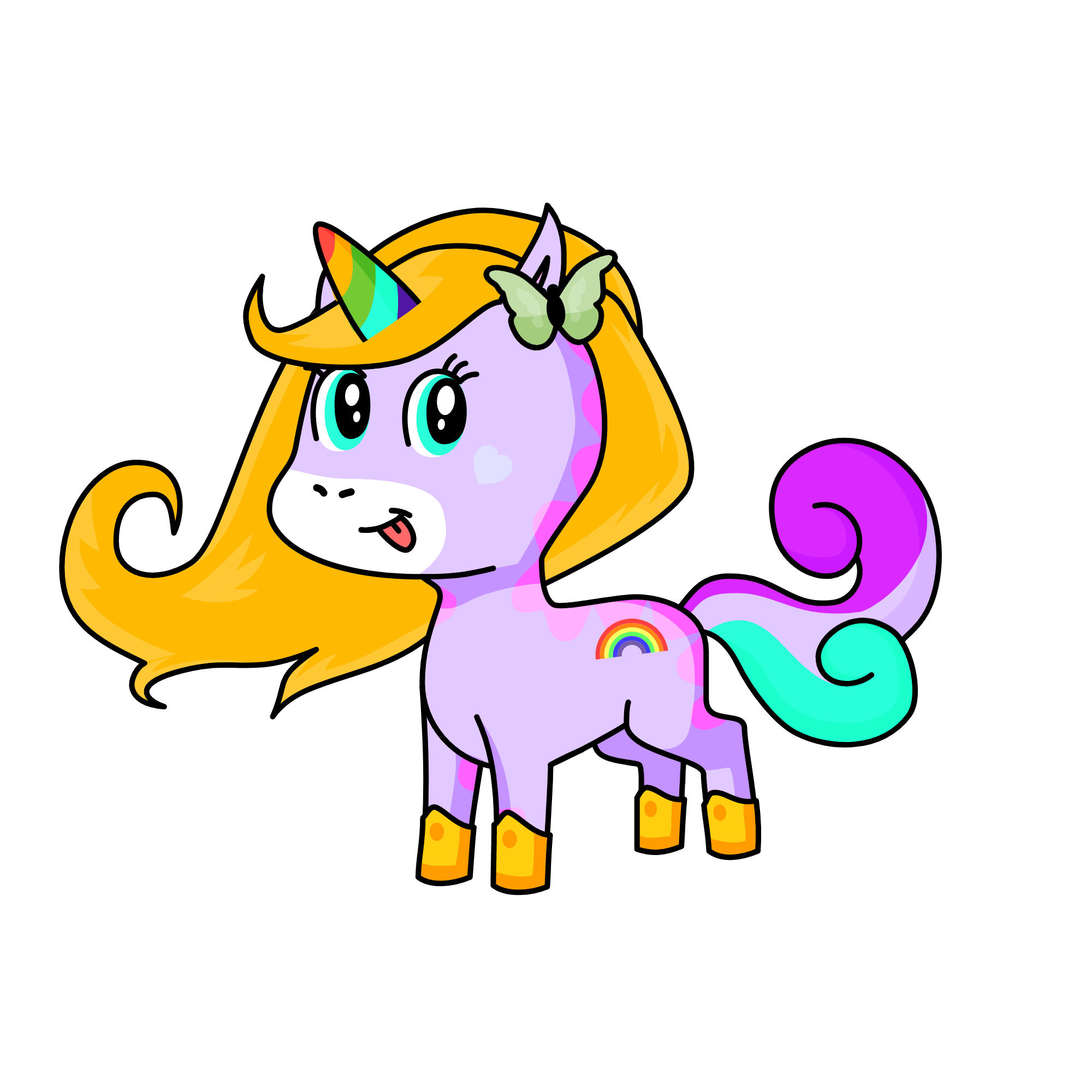 clouwy , the unicorn