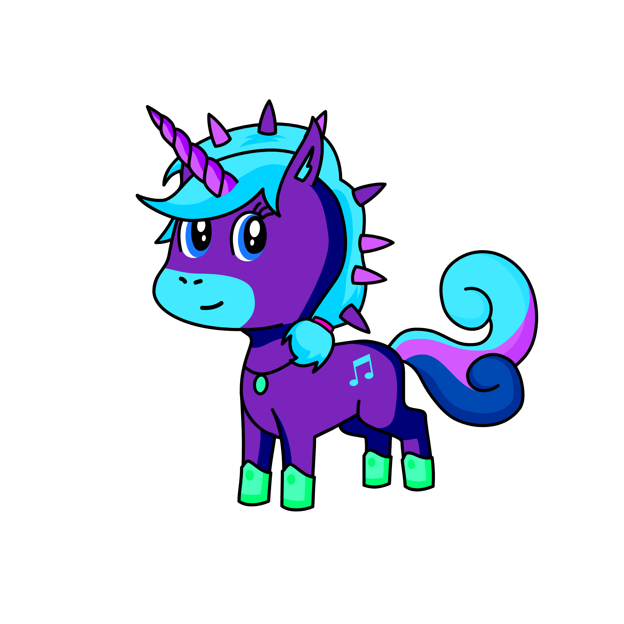 Melody Snowflake, the unicorn