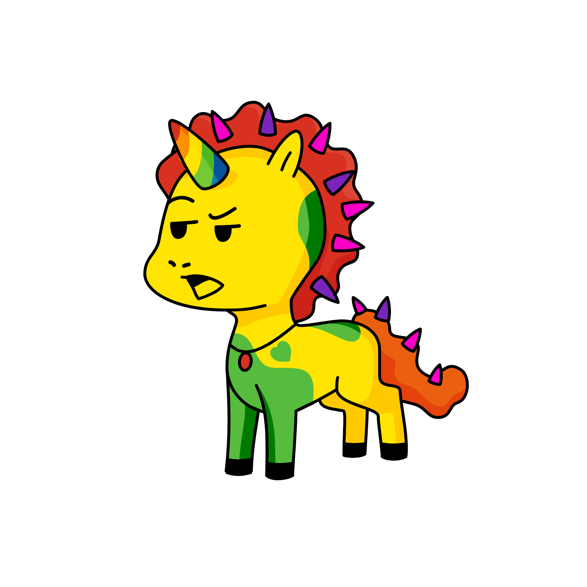 Rainbow, the unicorn