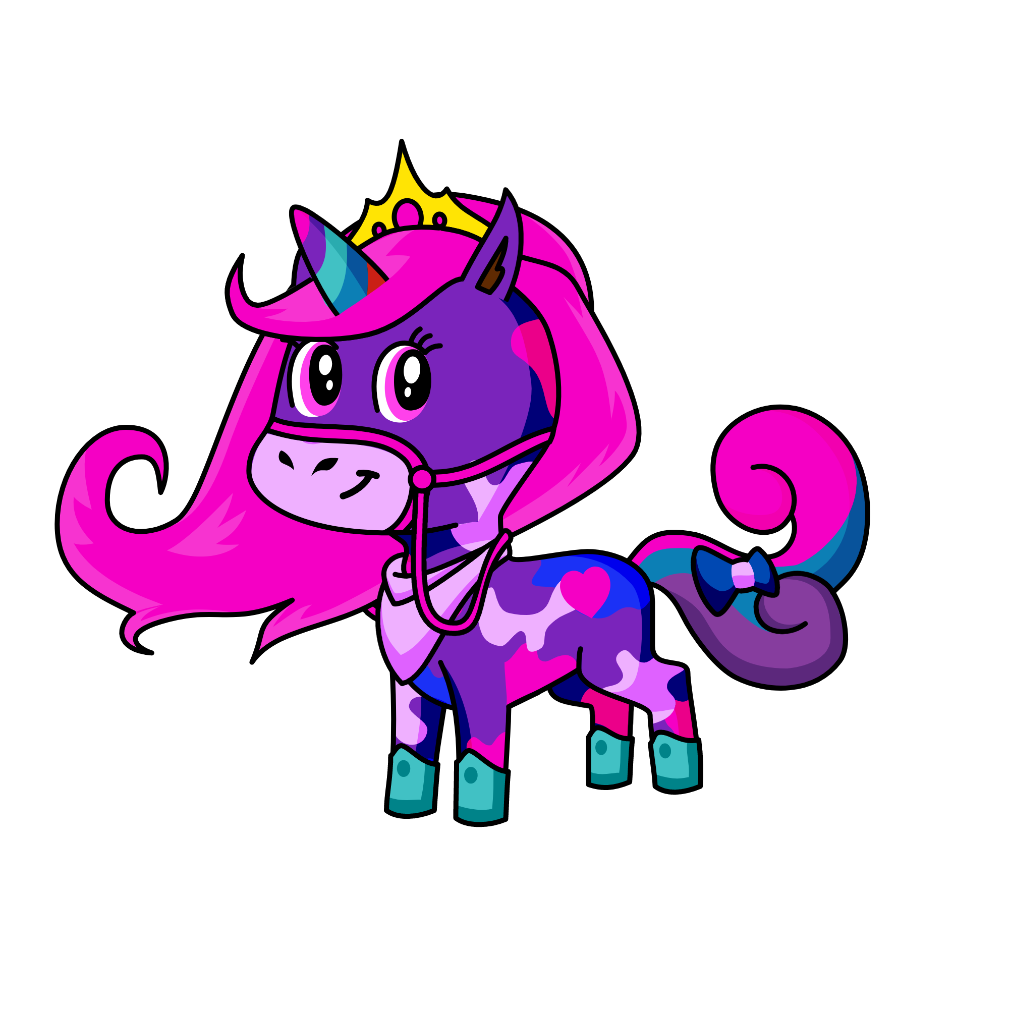 ب, the unicorn