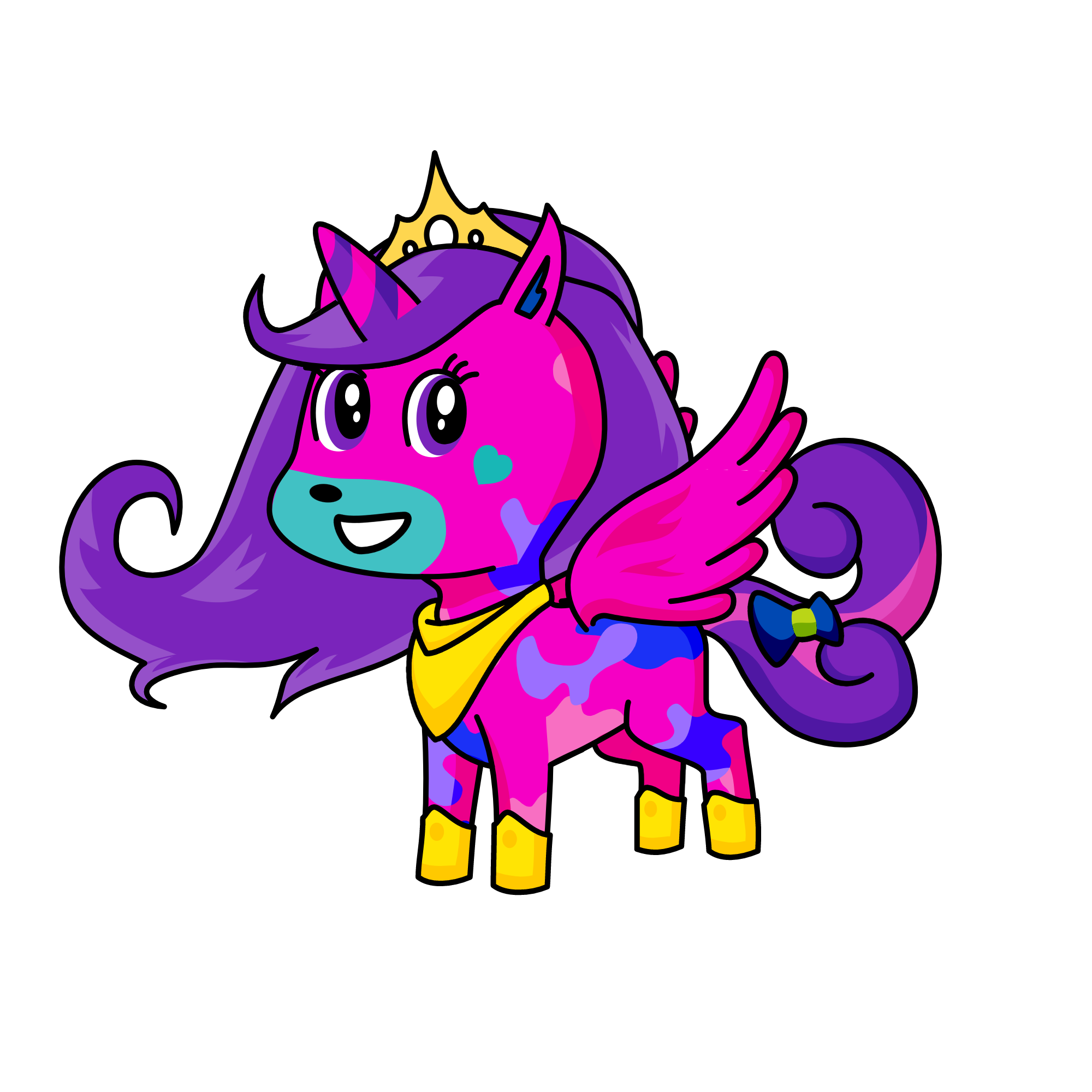 Princess Darkglow, the unicorn