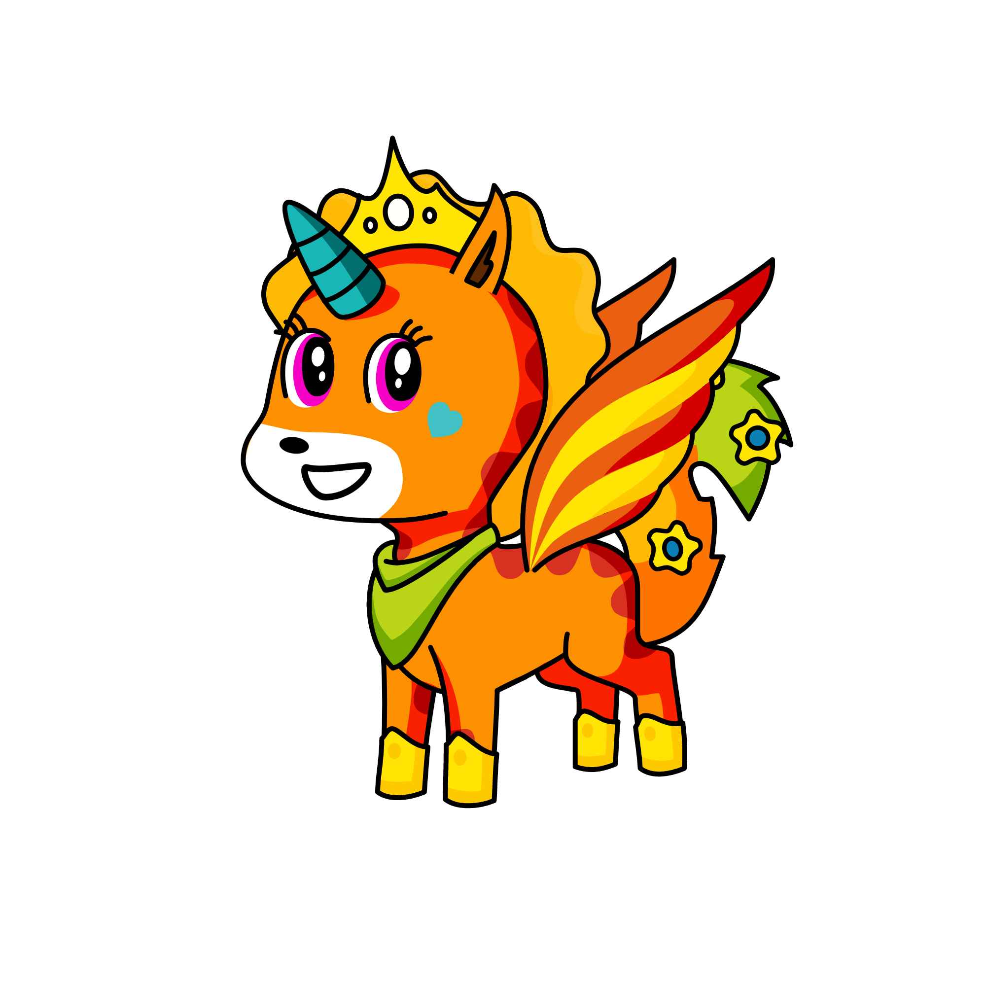 Princess Foxey, the unicorn