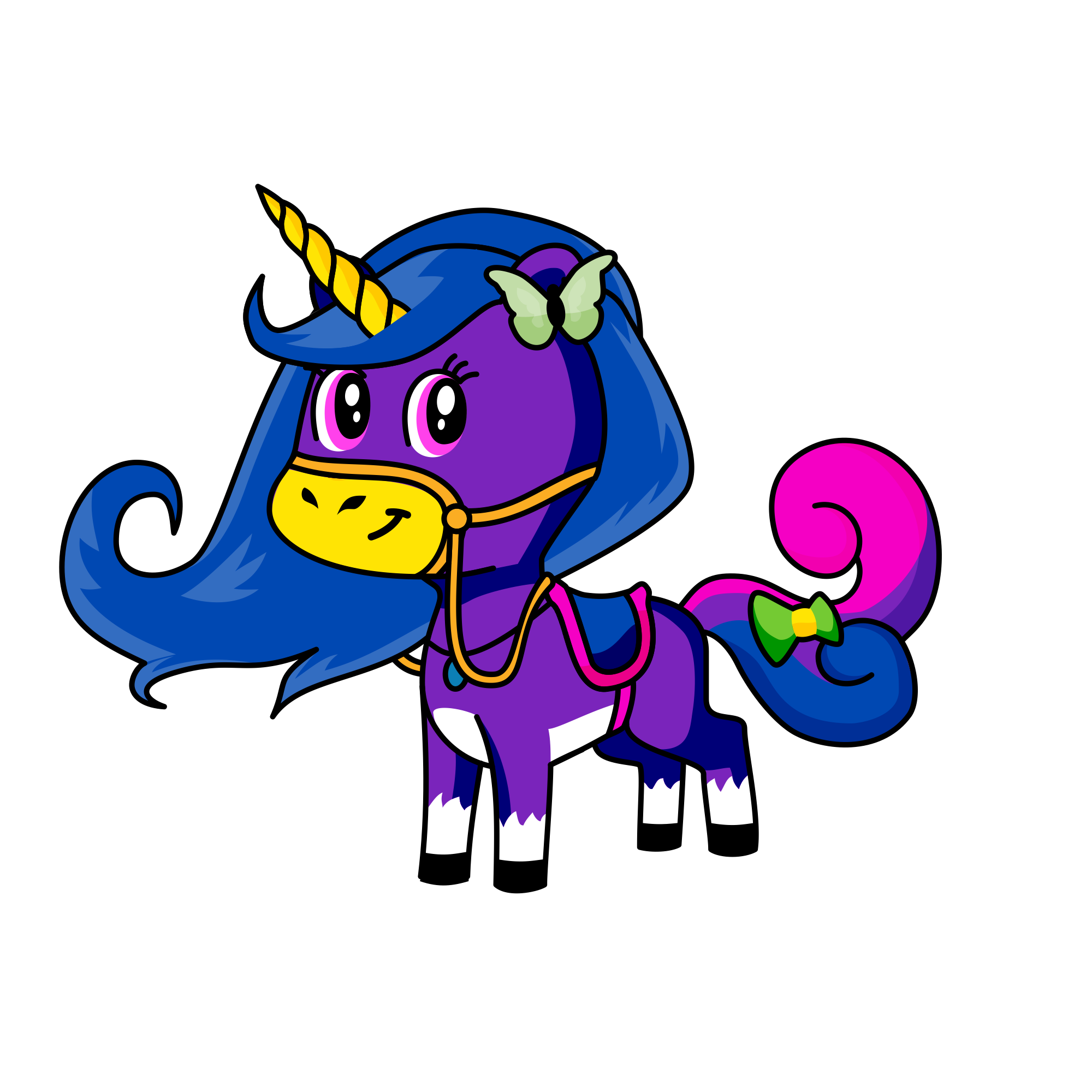 Moonlight, the unicorn