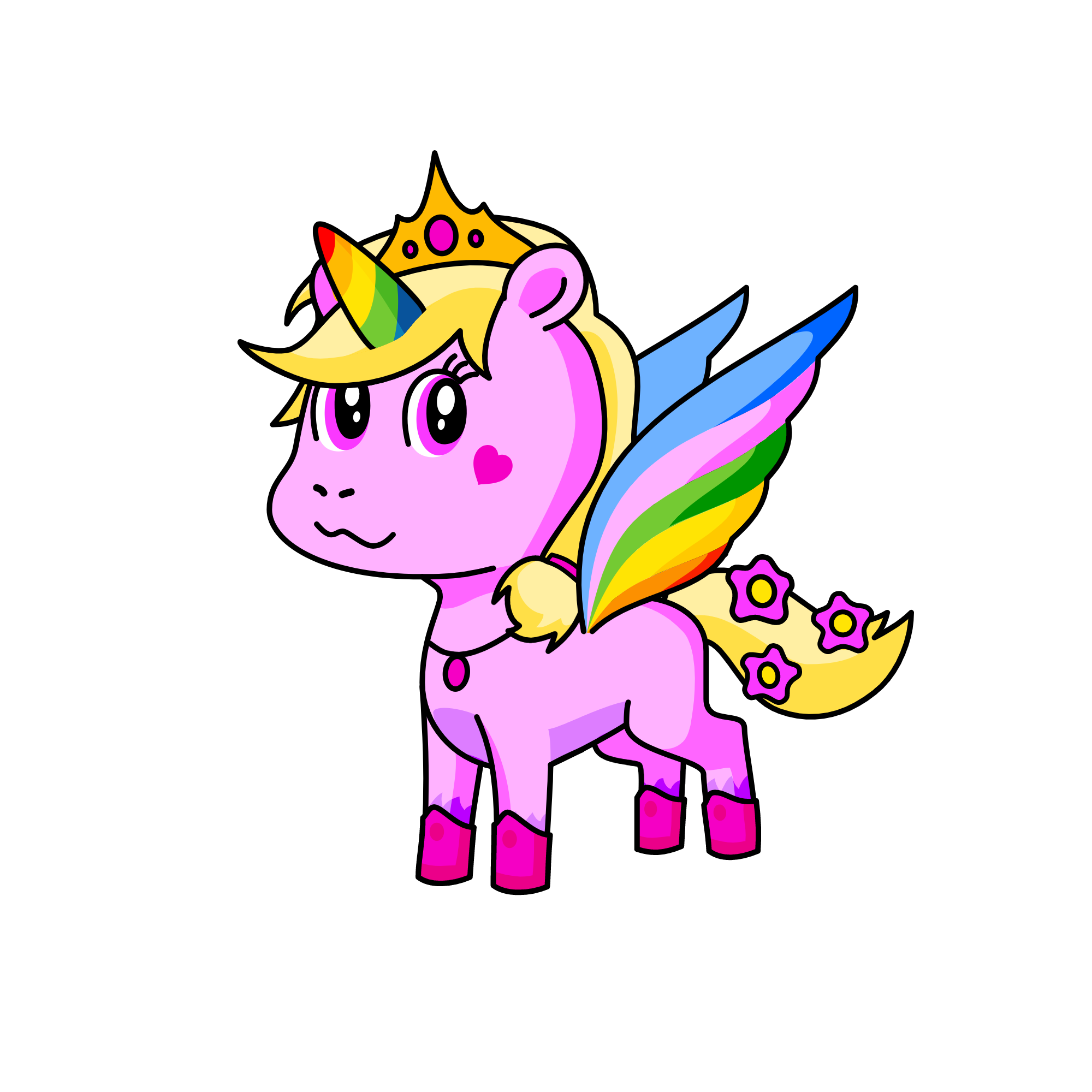Fluffy, the unicorn