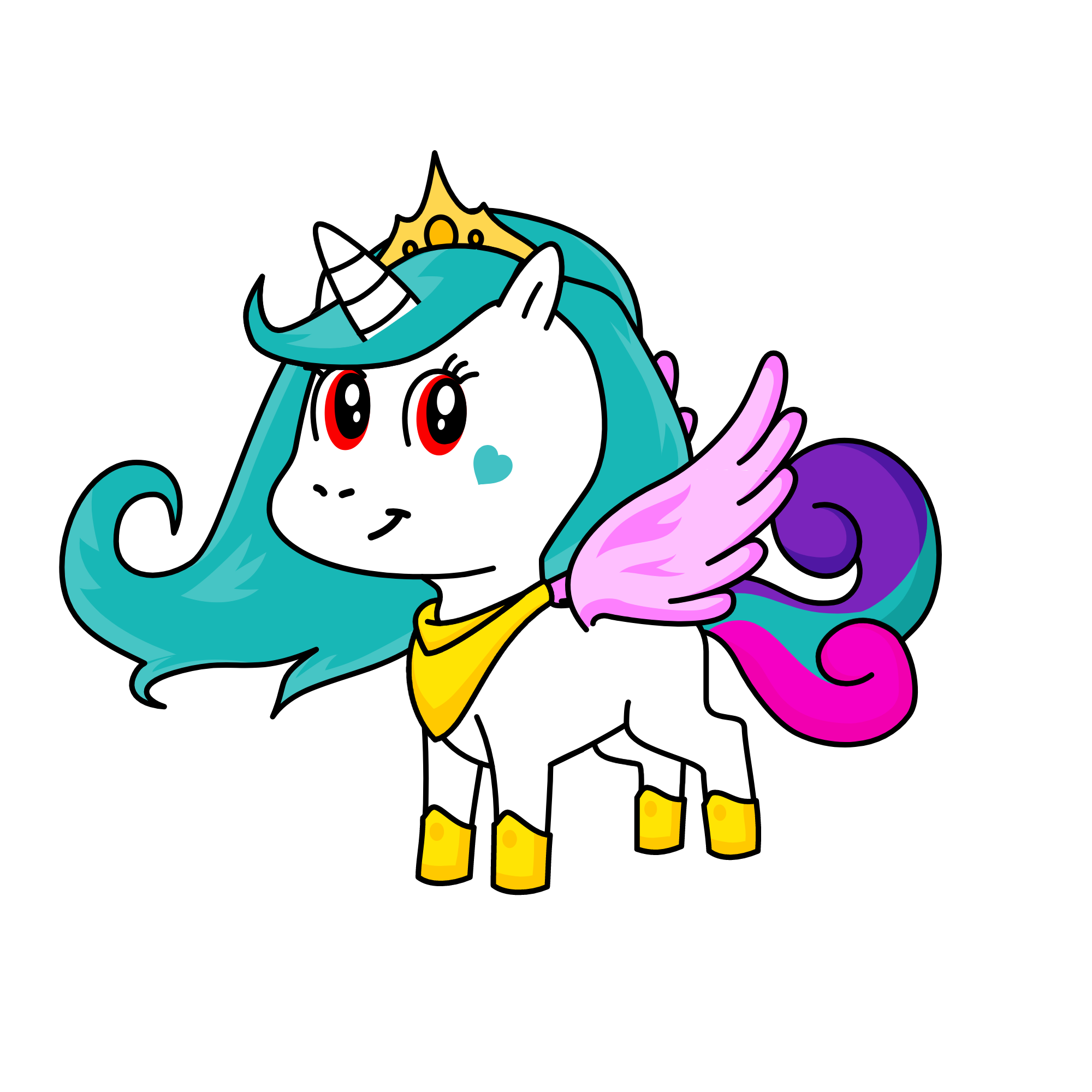 Princess Celestia, the unicorn